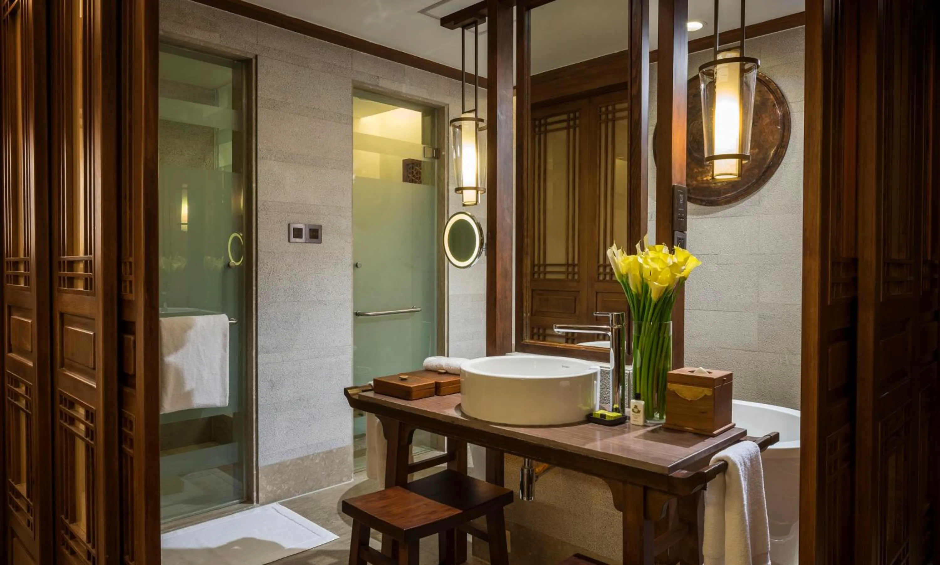 Bathroom in InterContinental Lijiang Ancient Town Resort by IHG
