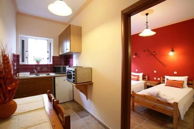 Bed in Apartments Corfu Sun Sea Side