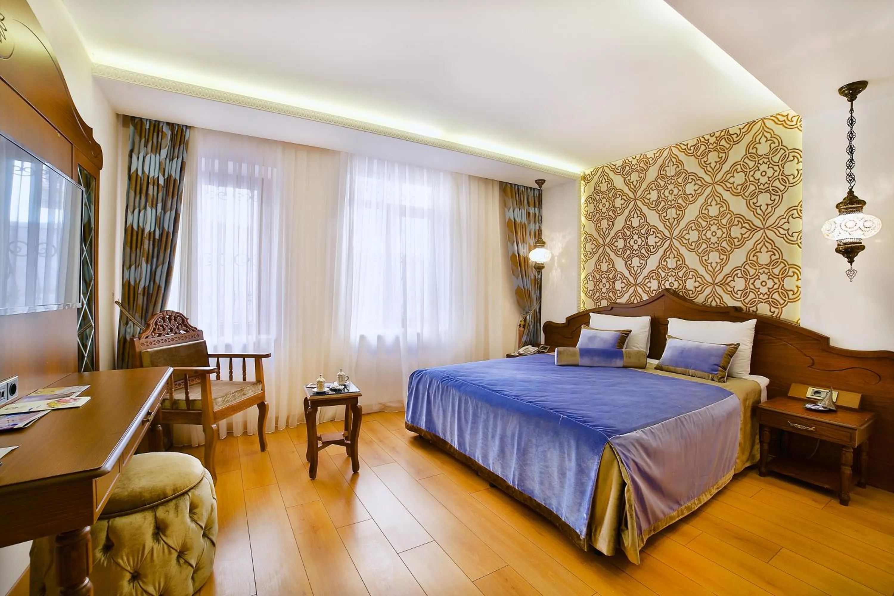 Bed in Kaya Ninova Hotel