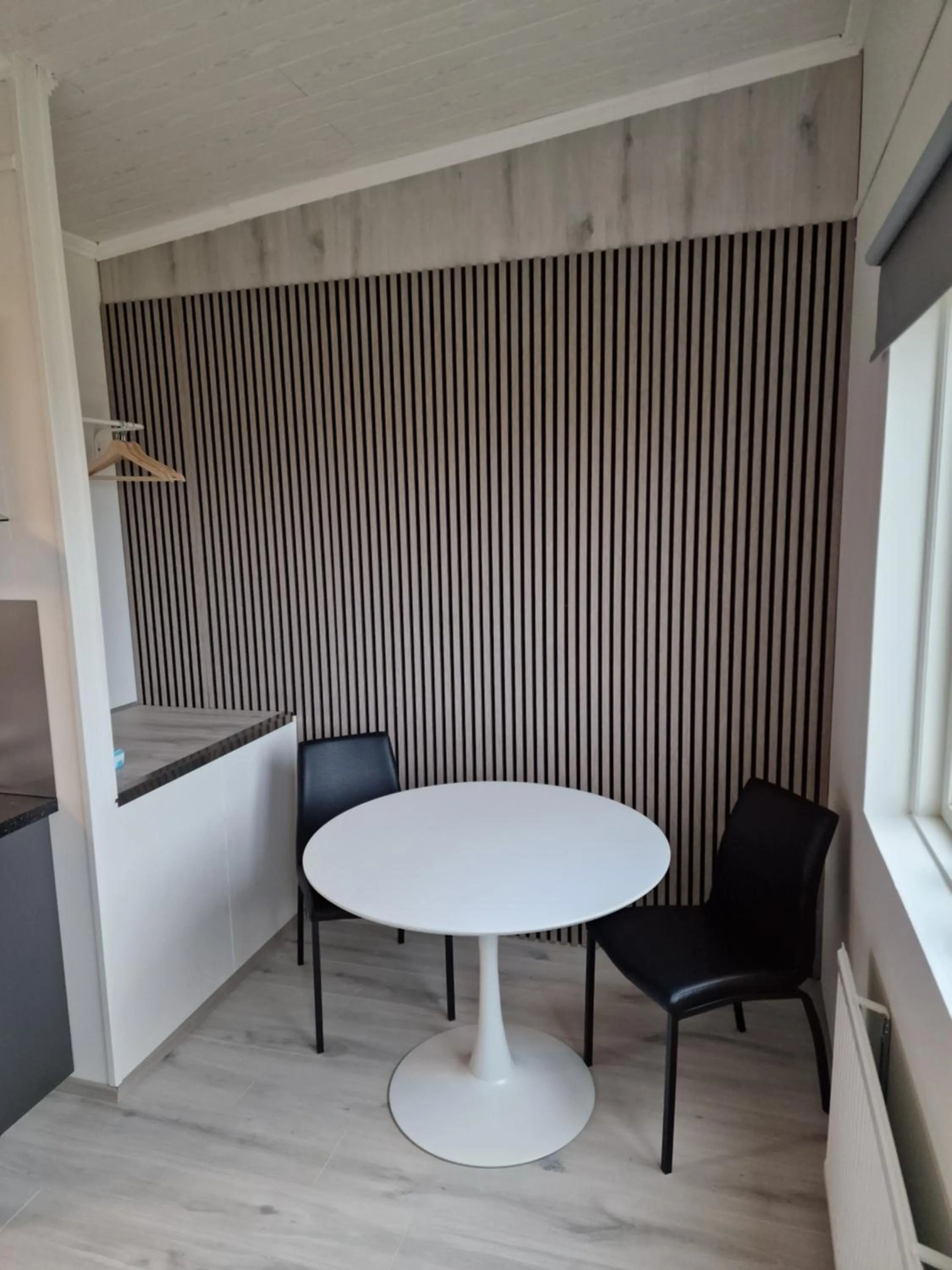 Seating area in Aurora Cabins