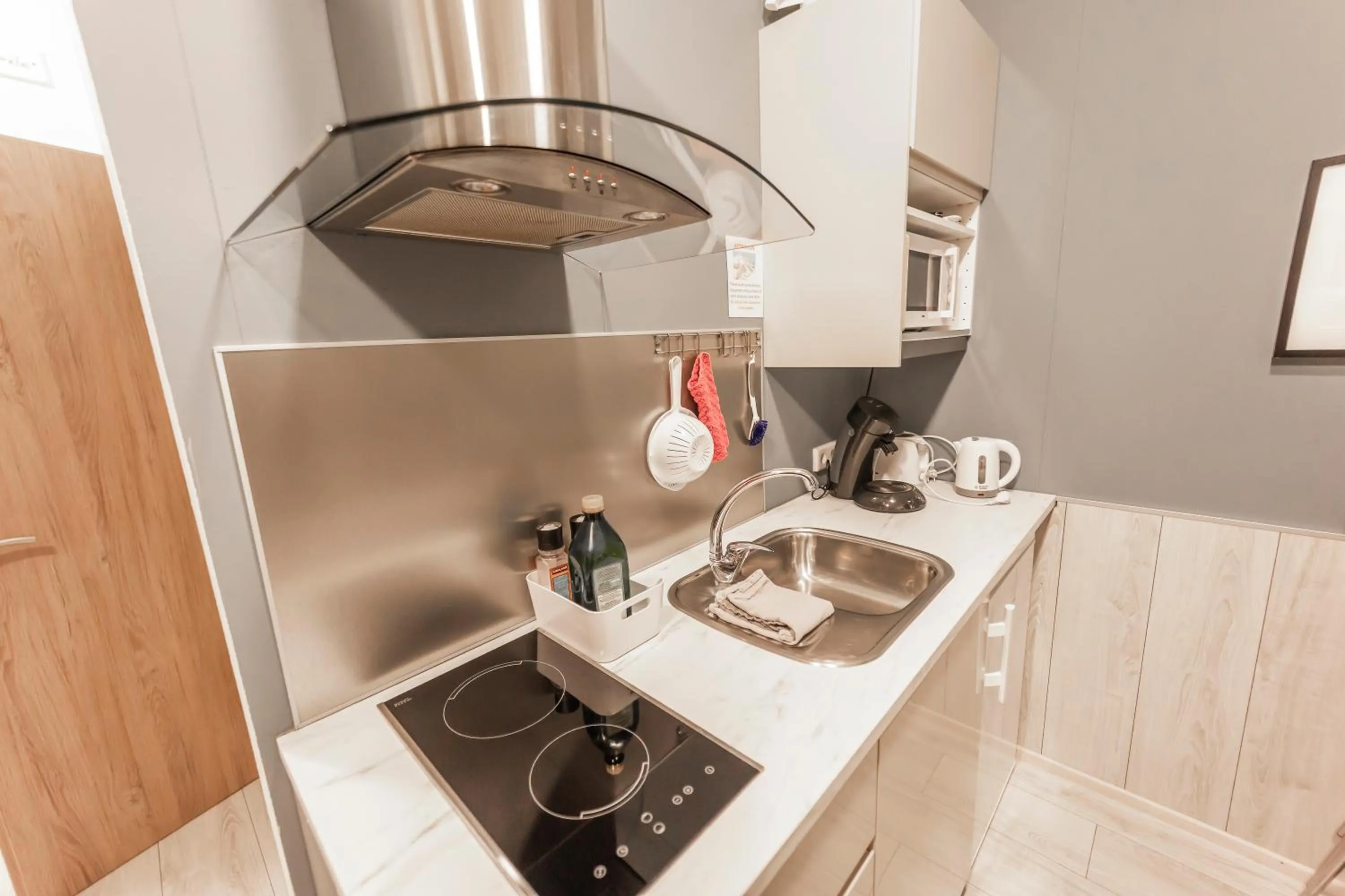 stove in Aurora Cabins