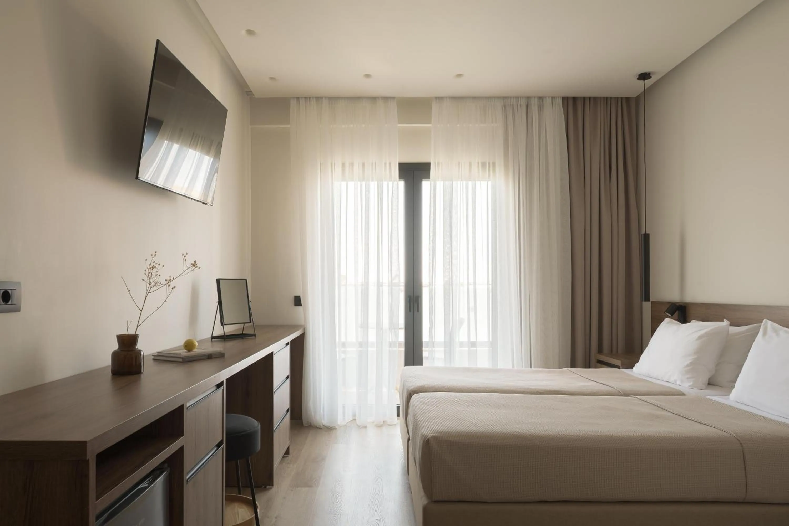 Photo of the whole room, Bed in Sergios Hotel