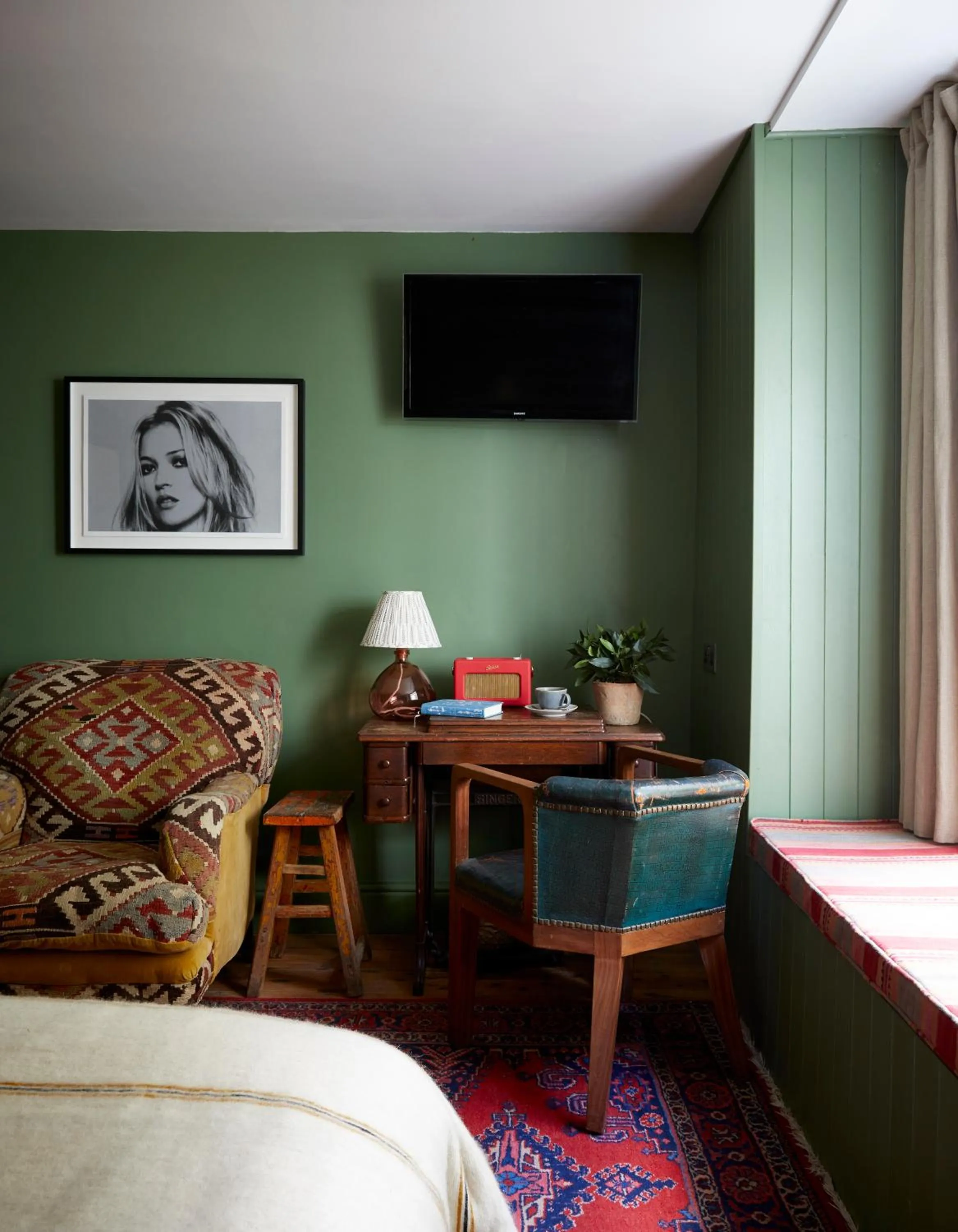 Bed in Artist Residence Cornwall