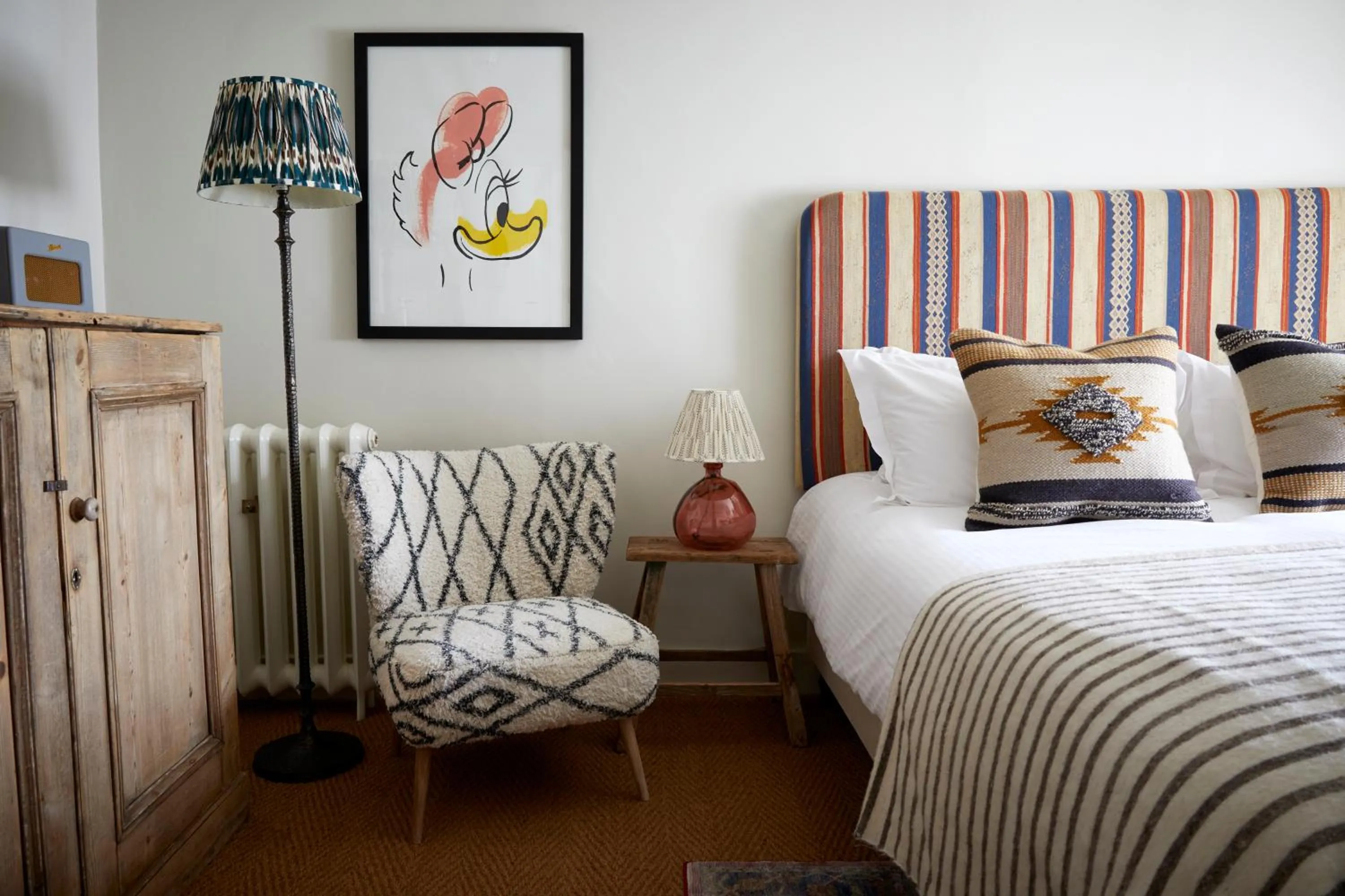 Bed in Artist Residence Cornwall