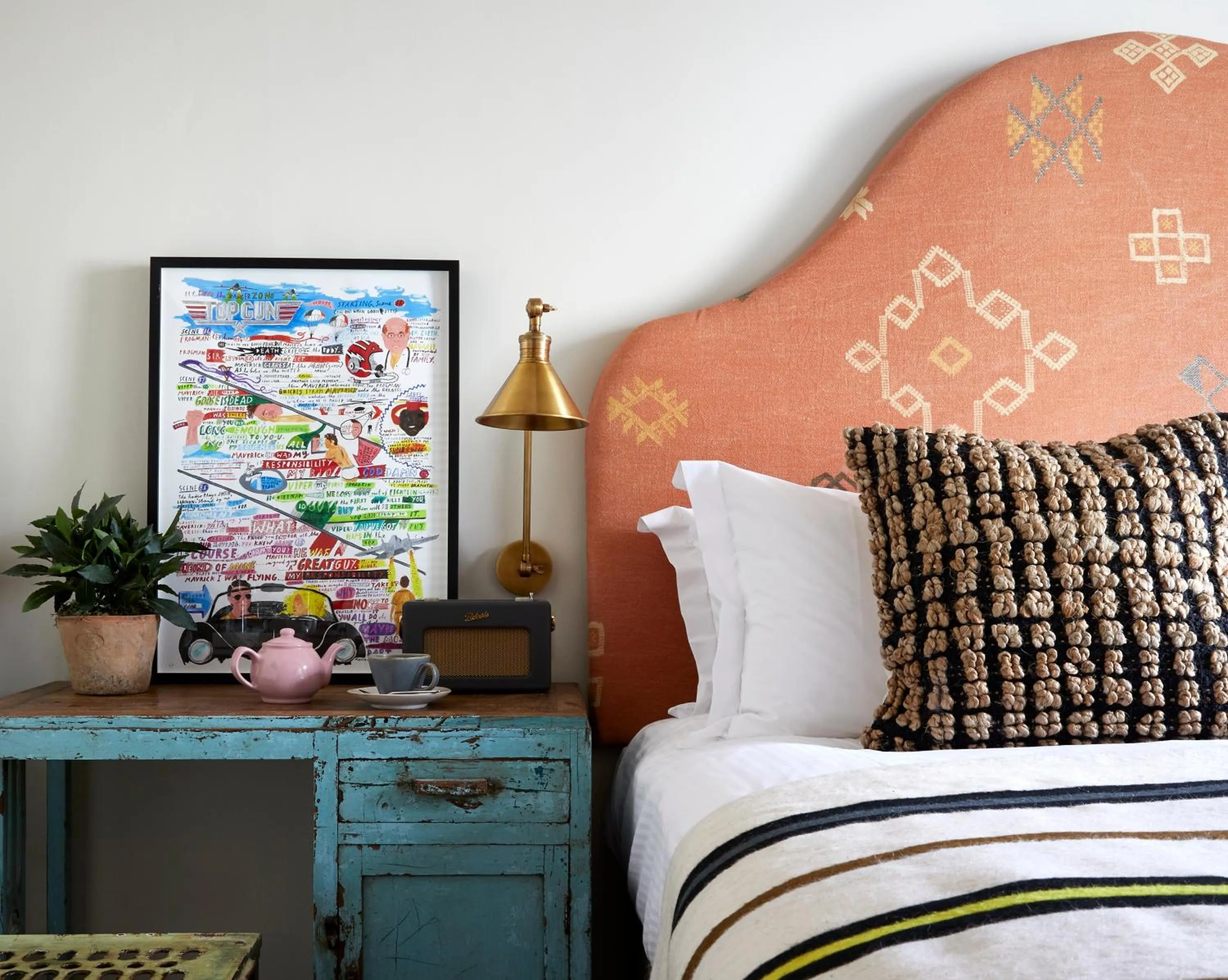 Bed in Artist Residence Cornwall