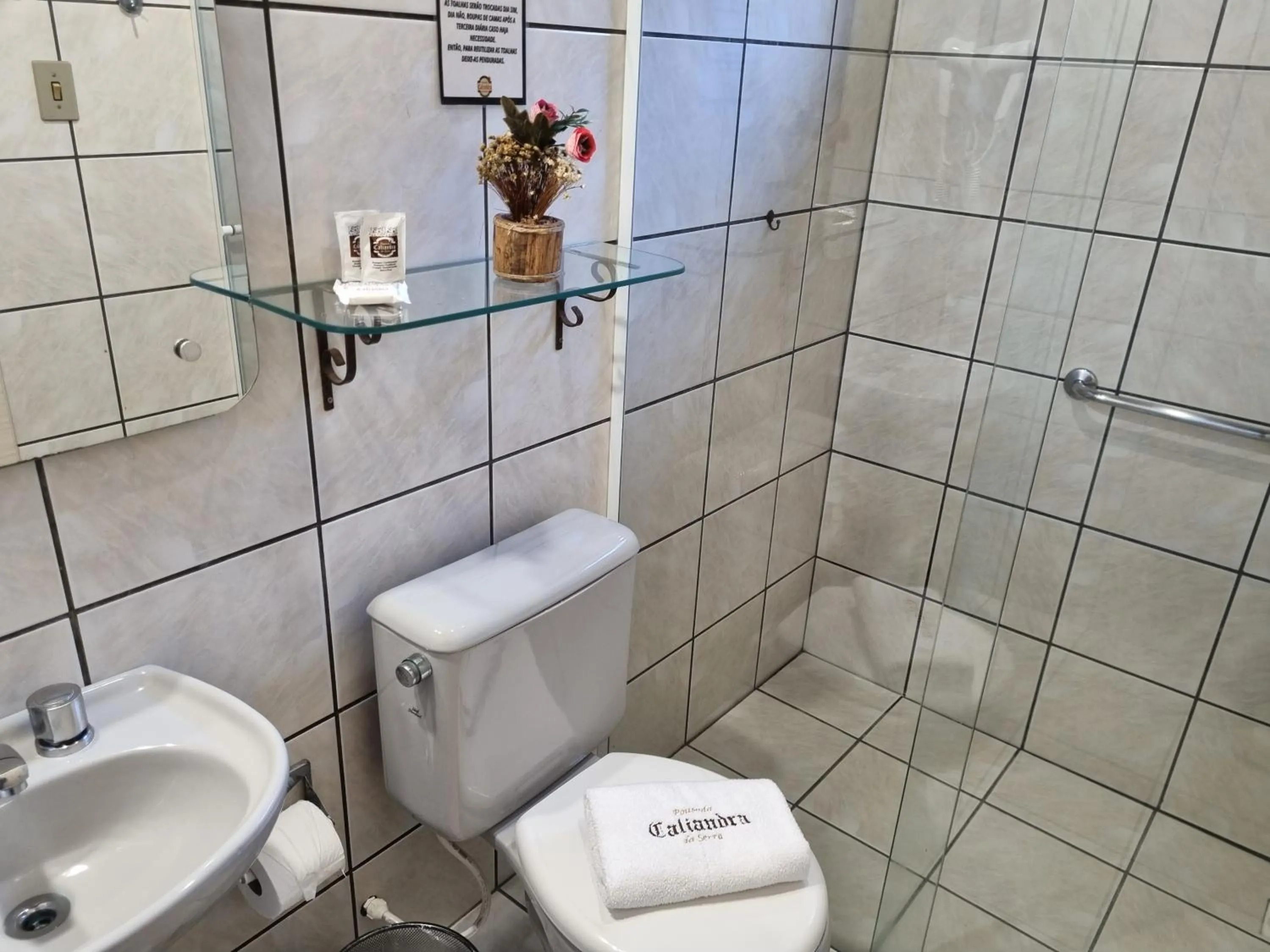 Bathroom in Pousada Caliandra Da Serra