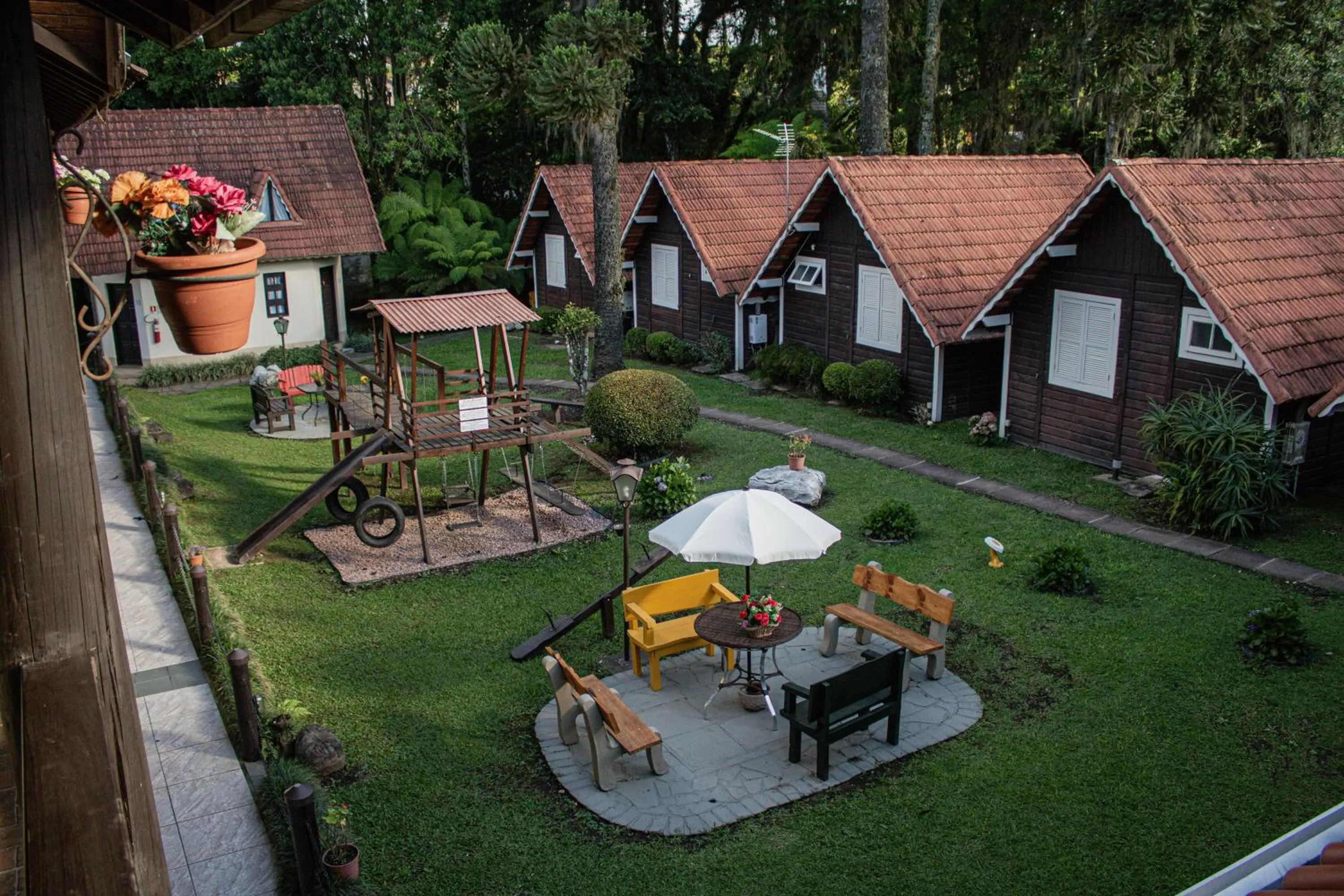 Garden view in Pousada Caliandra Da Serra