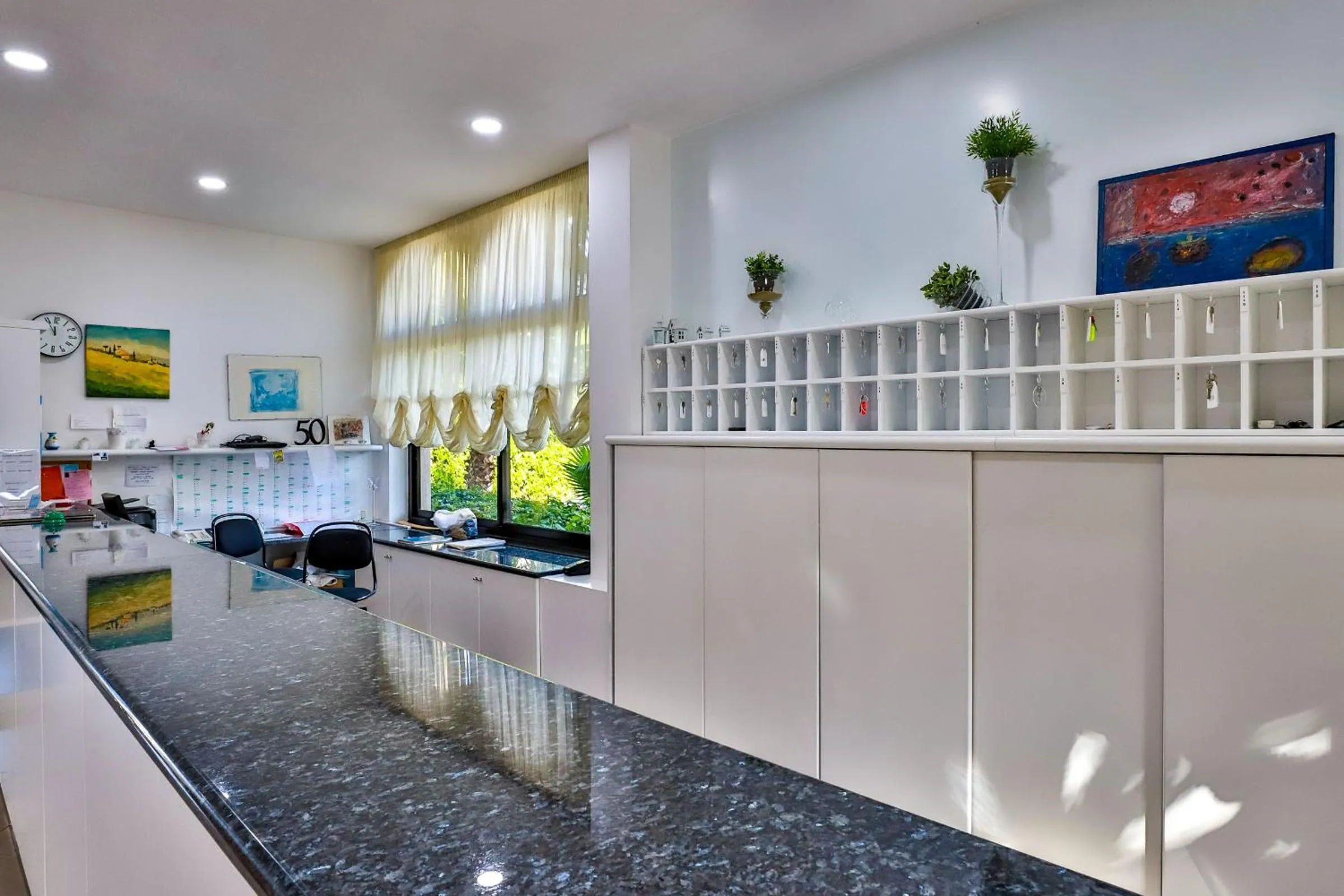 Lobby or reception in Hotel Delfa