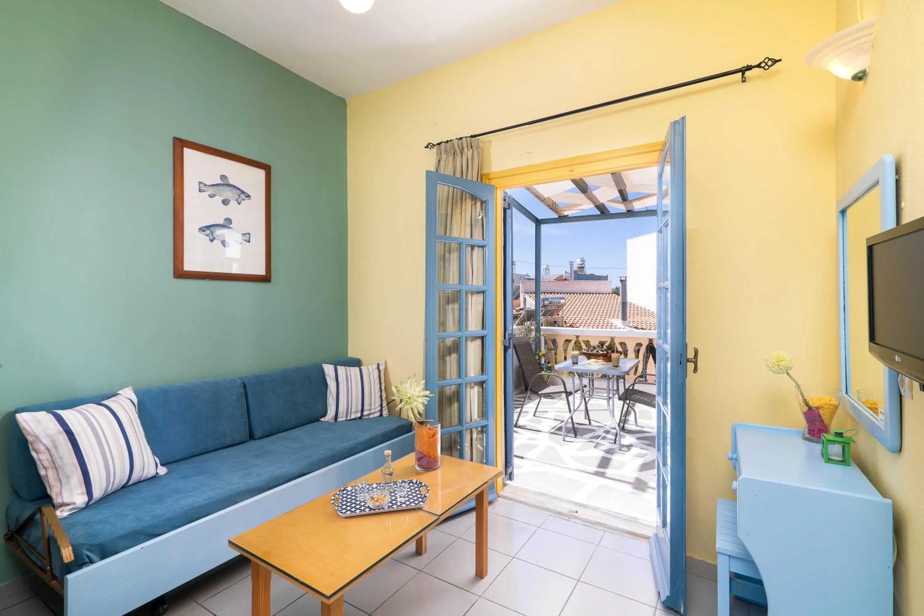 Patio in Afroditi Apartments