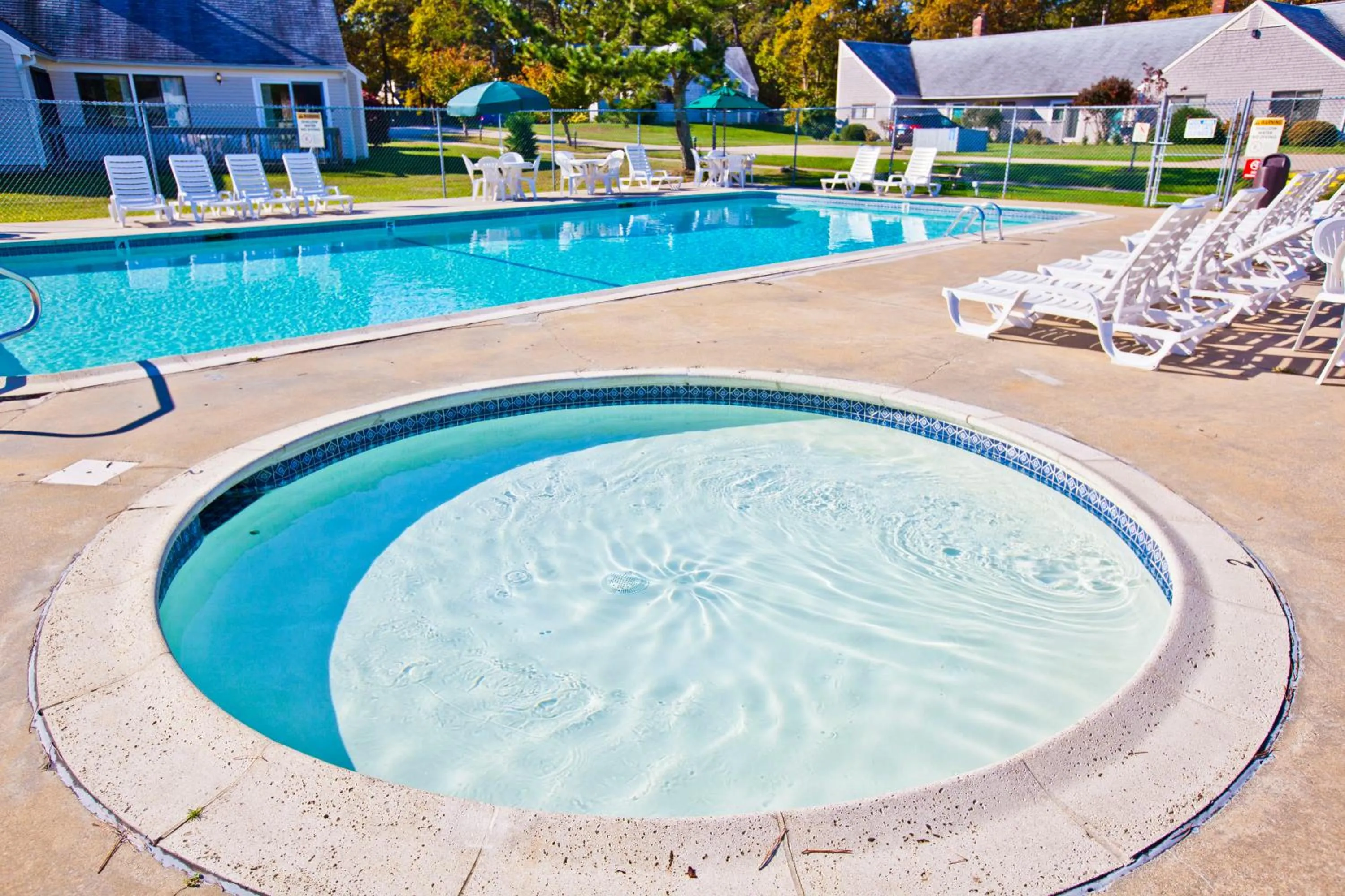 Pool view in Brewster Green Resort