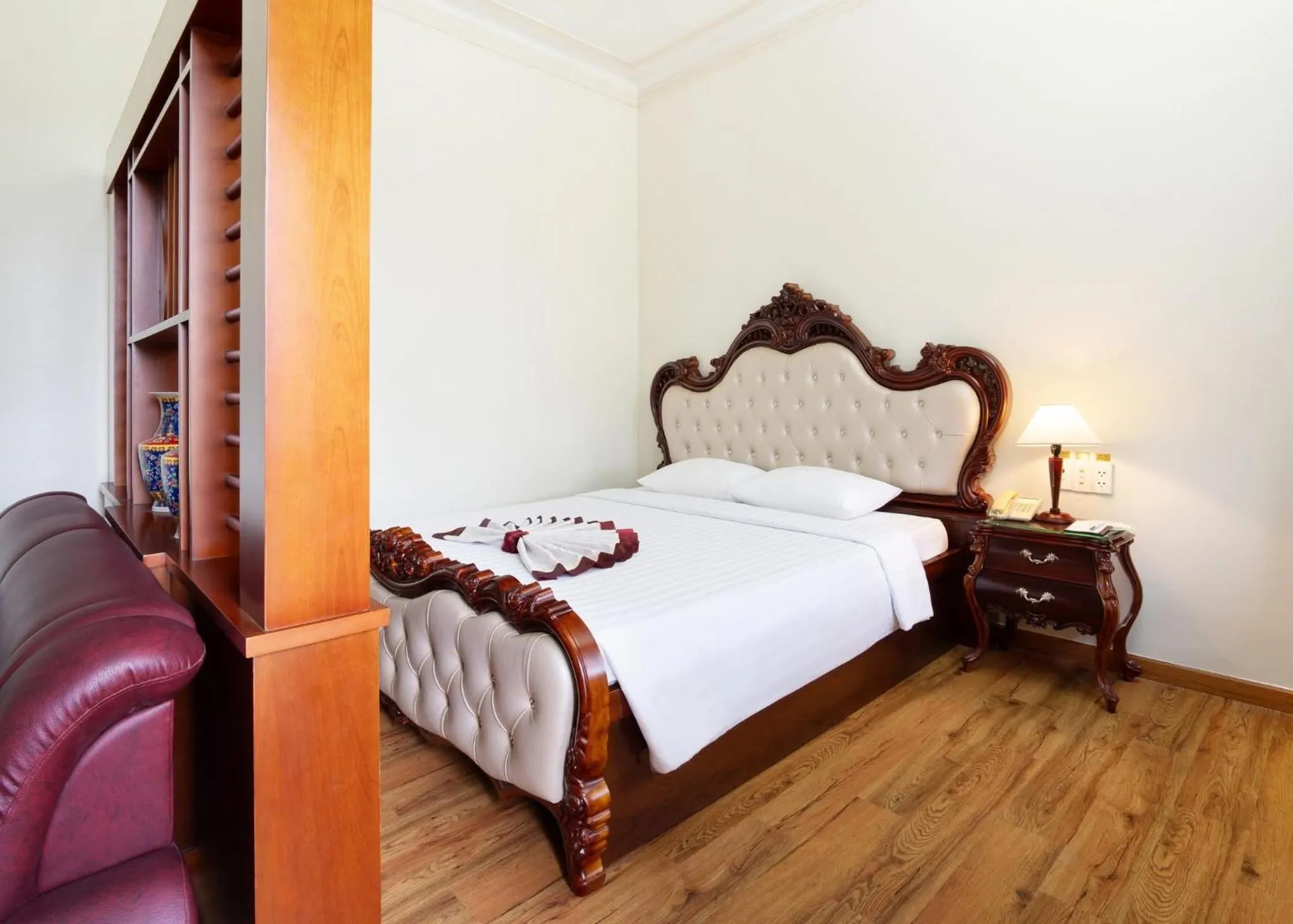 Bed in Victory Sai Gon Hotel