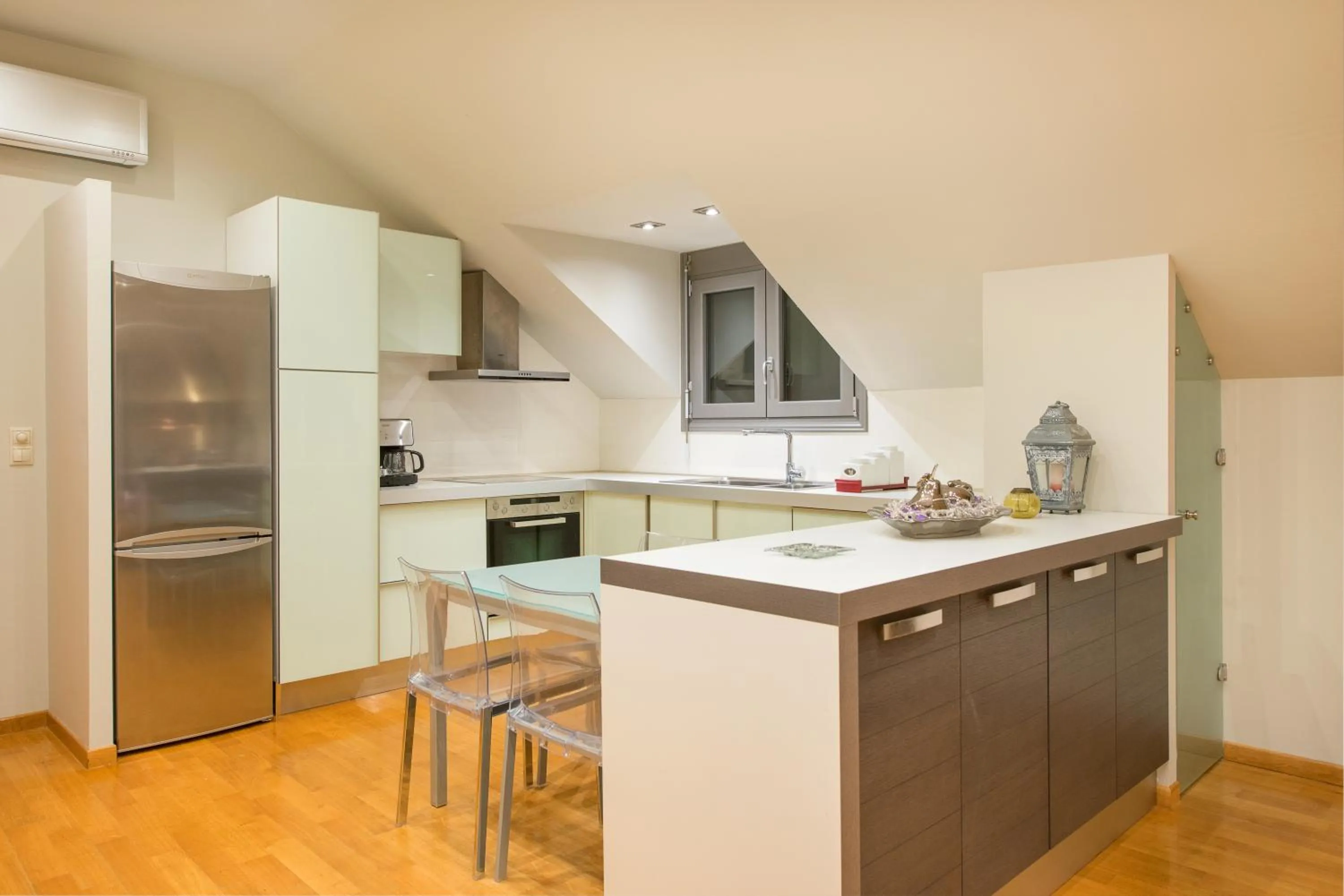 Kitchen or kitchenette in Louloudis Boutique Hotel