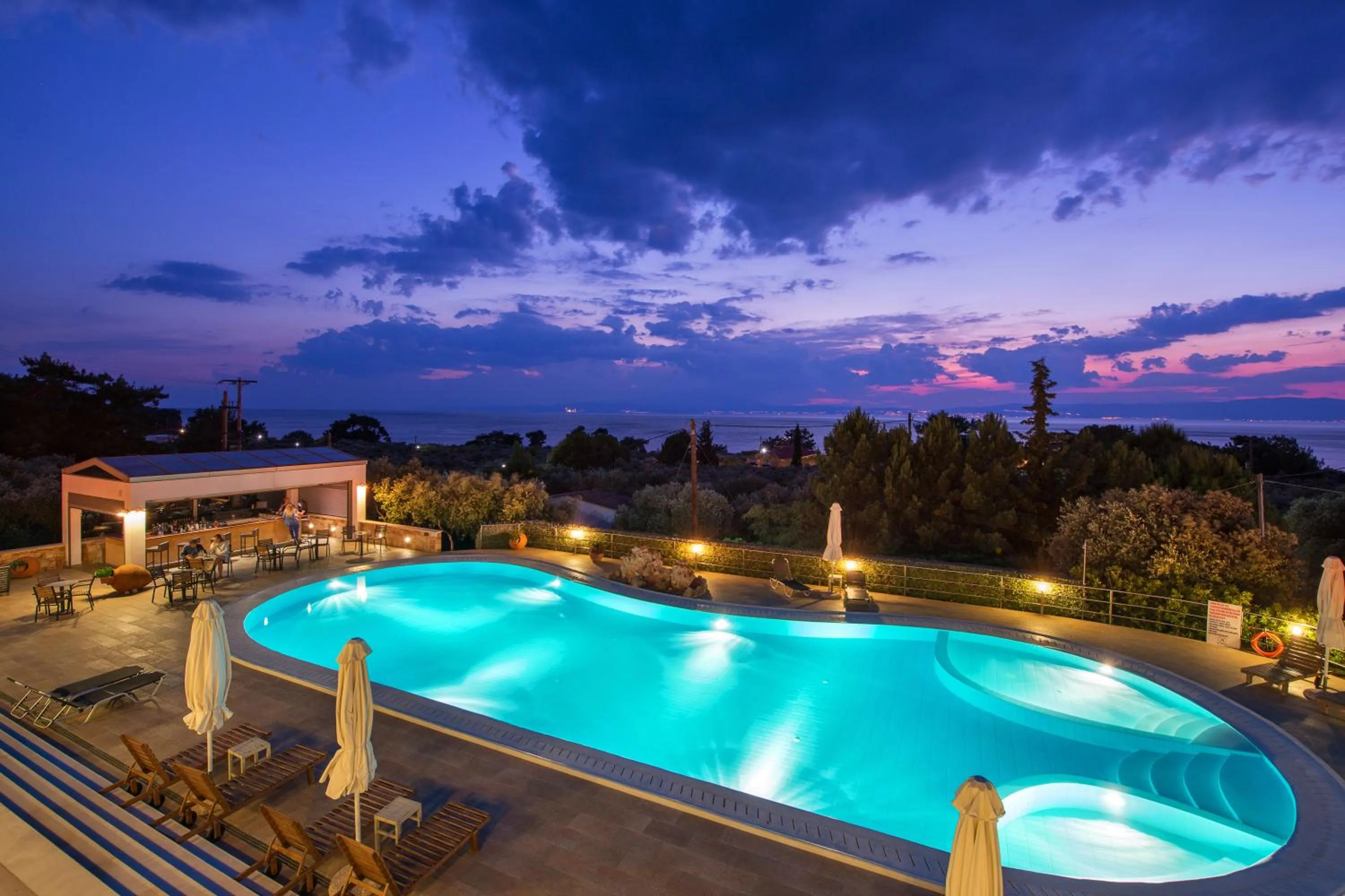 Pool view in Louloudis Boutique Hotel