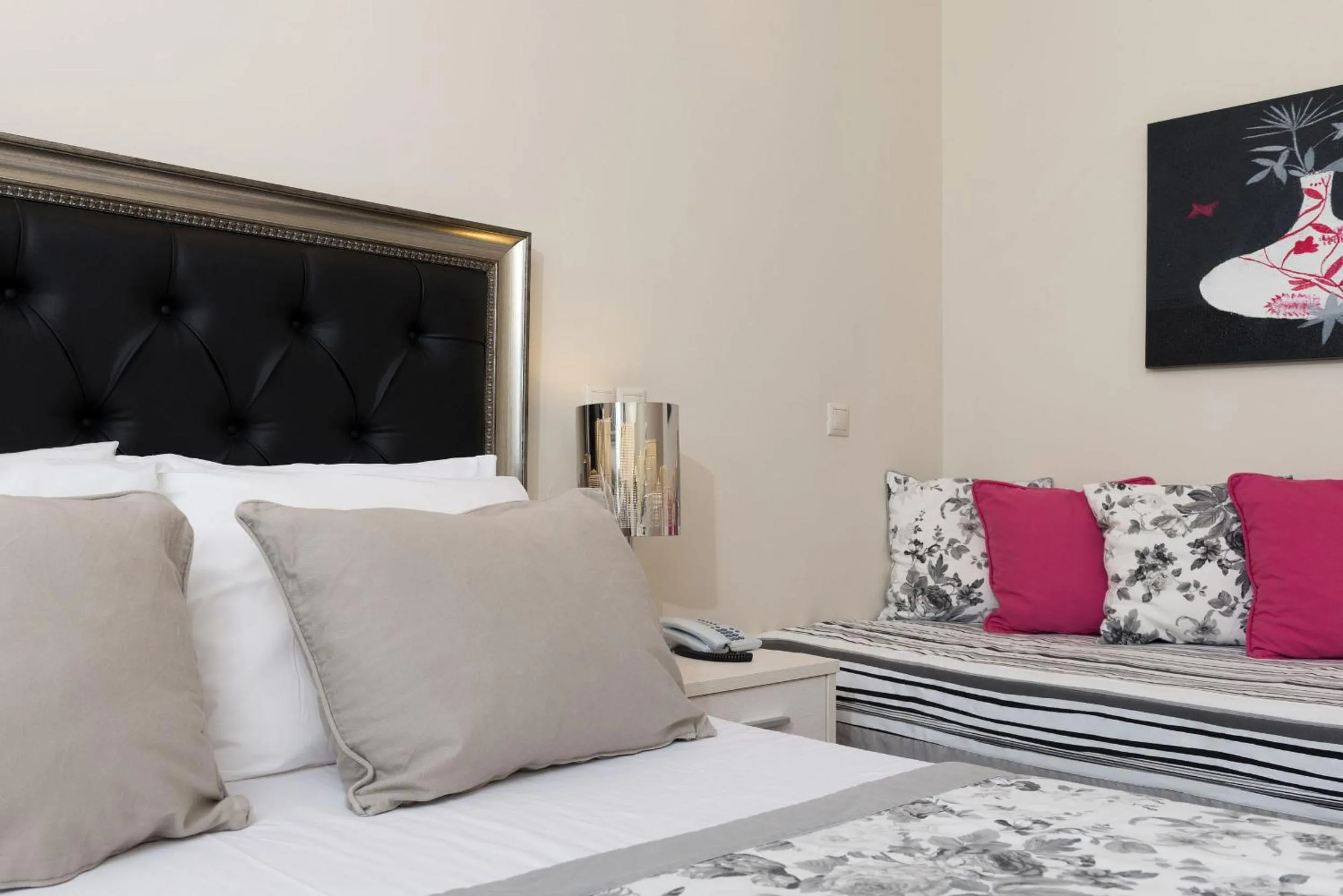 Bed in Louloudis Boutique Hotel