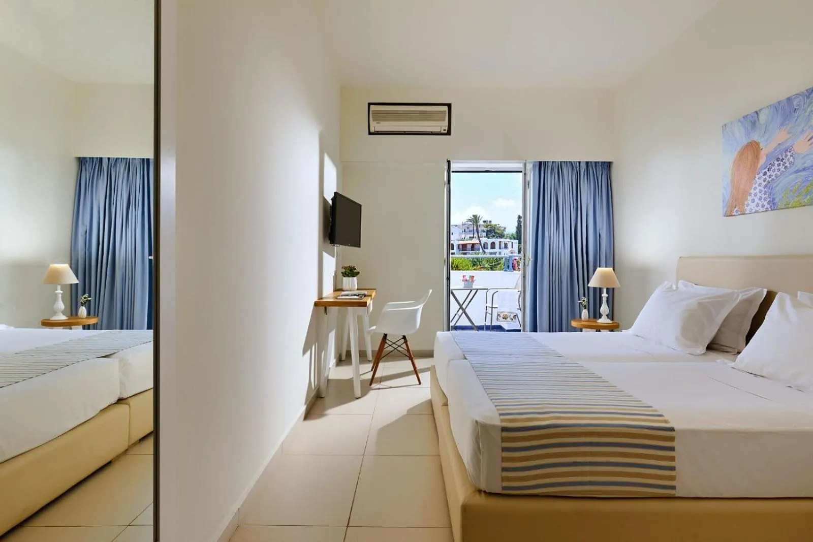 Photo of the whole room, Bed in Vasia Ormos Hotel (Adults Only)