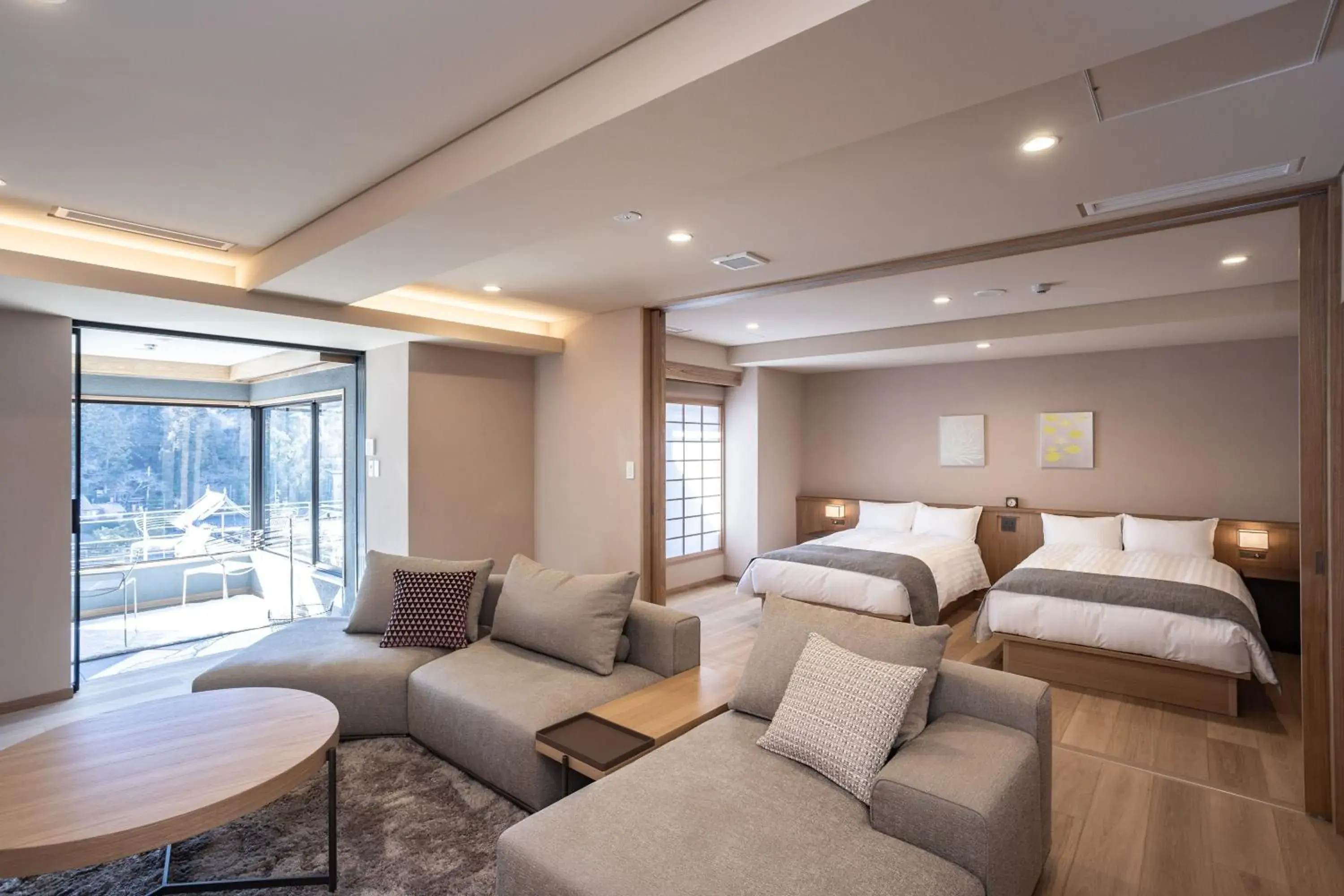 Presidential Corner Suite with Tatami Area with Two Different Types of Hot Springs in Arima Onsen Takayamaso Hanano Presidential Corner Suite with Tatami Area with Two Different Types of Hot Springs in Arima Onsen Takayamaso Hanano