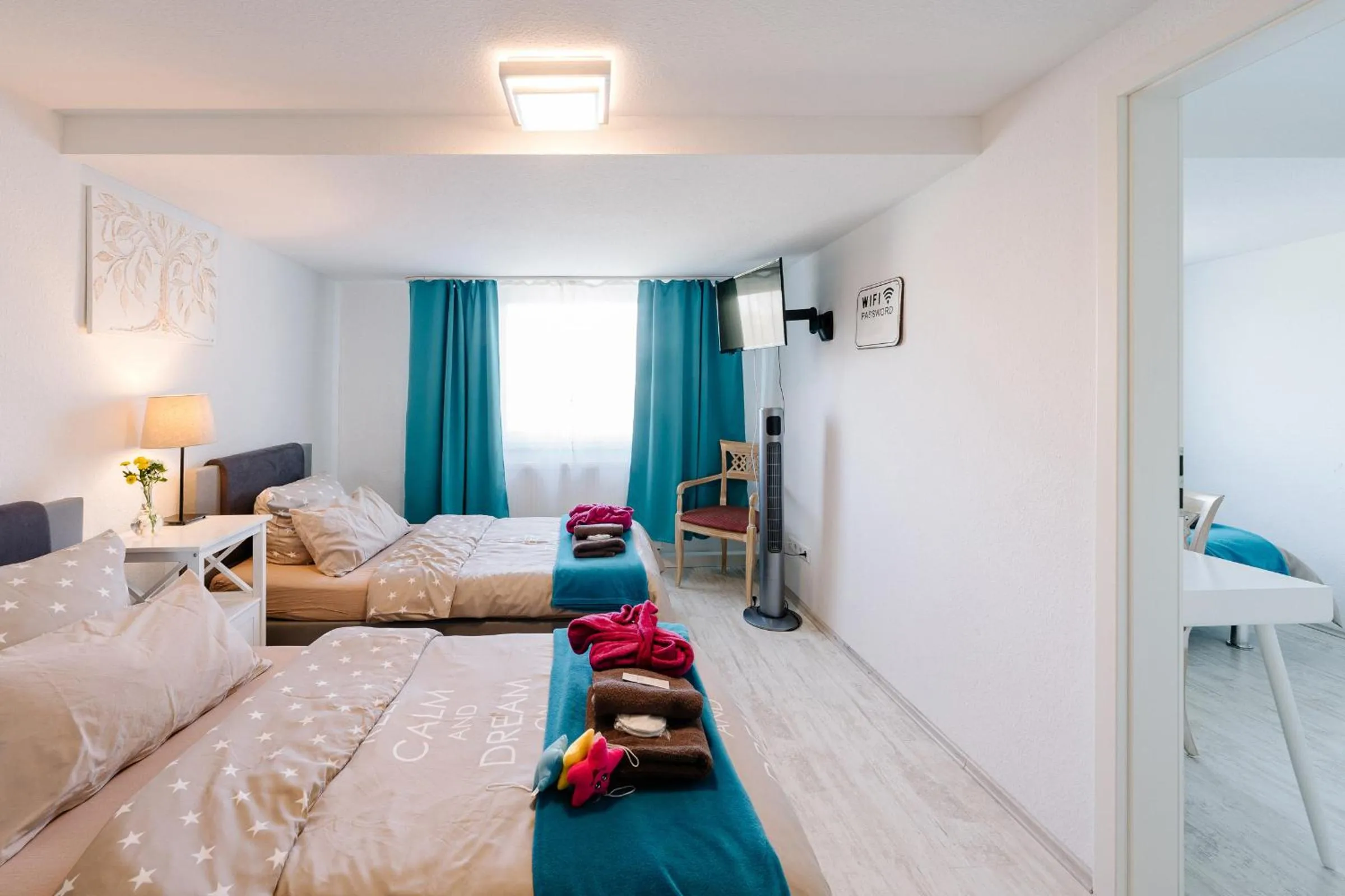 Bed in GästeHaus am Flughafen Düsseldorf