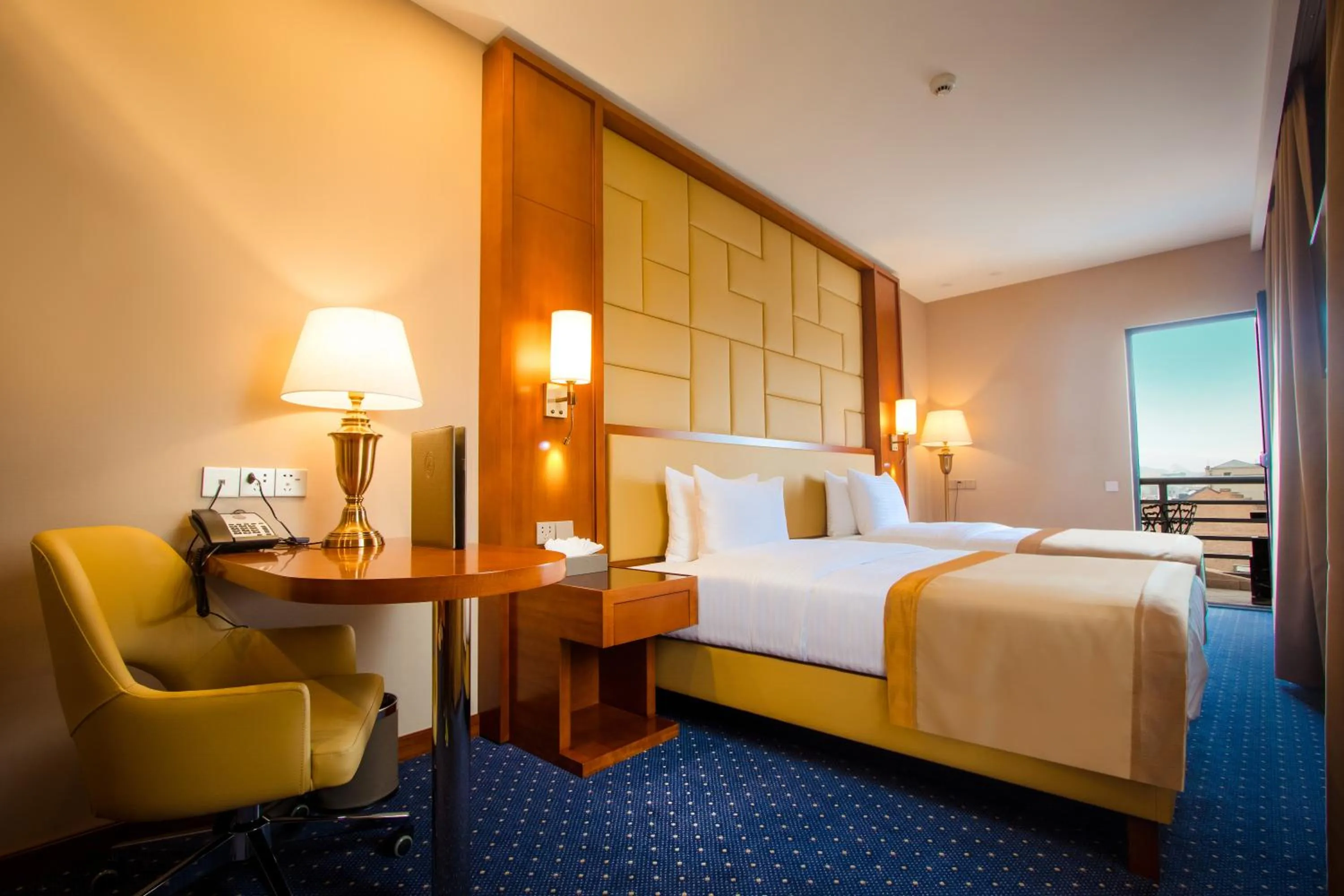 Bed in New Tiflis Hotel