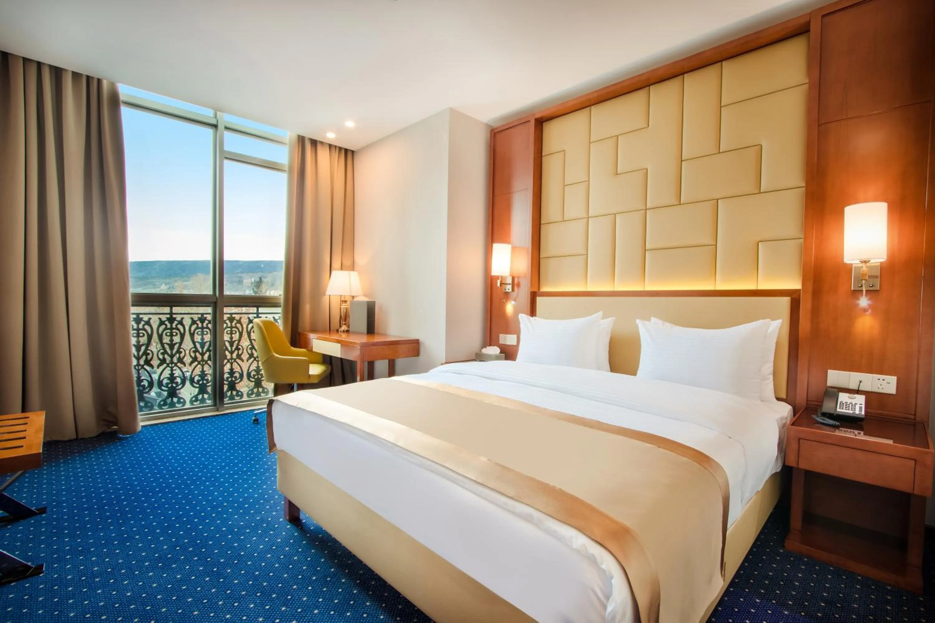 Bed in New Tiflis Hotel