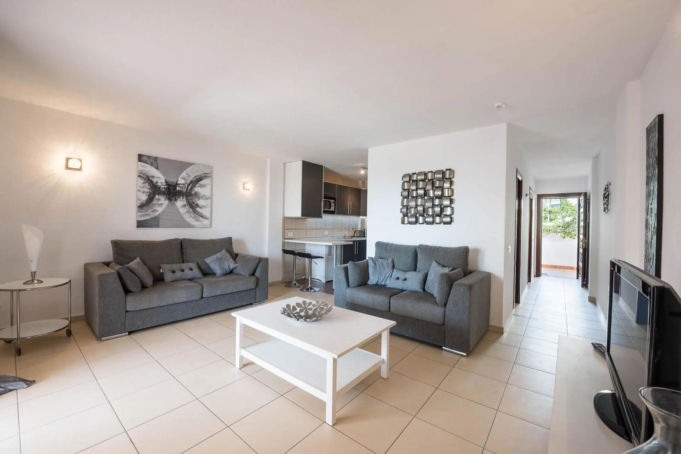 Living room in Paloma Beach Apartments