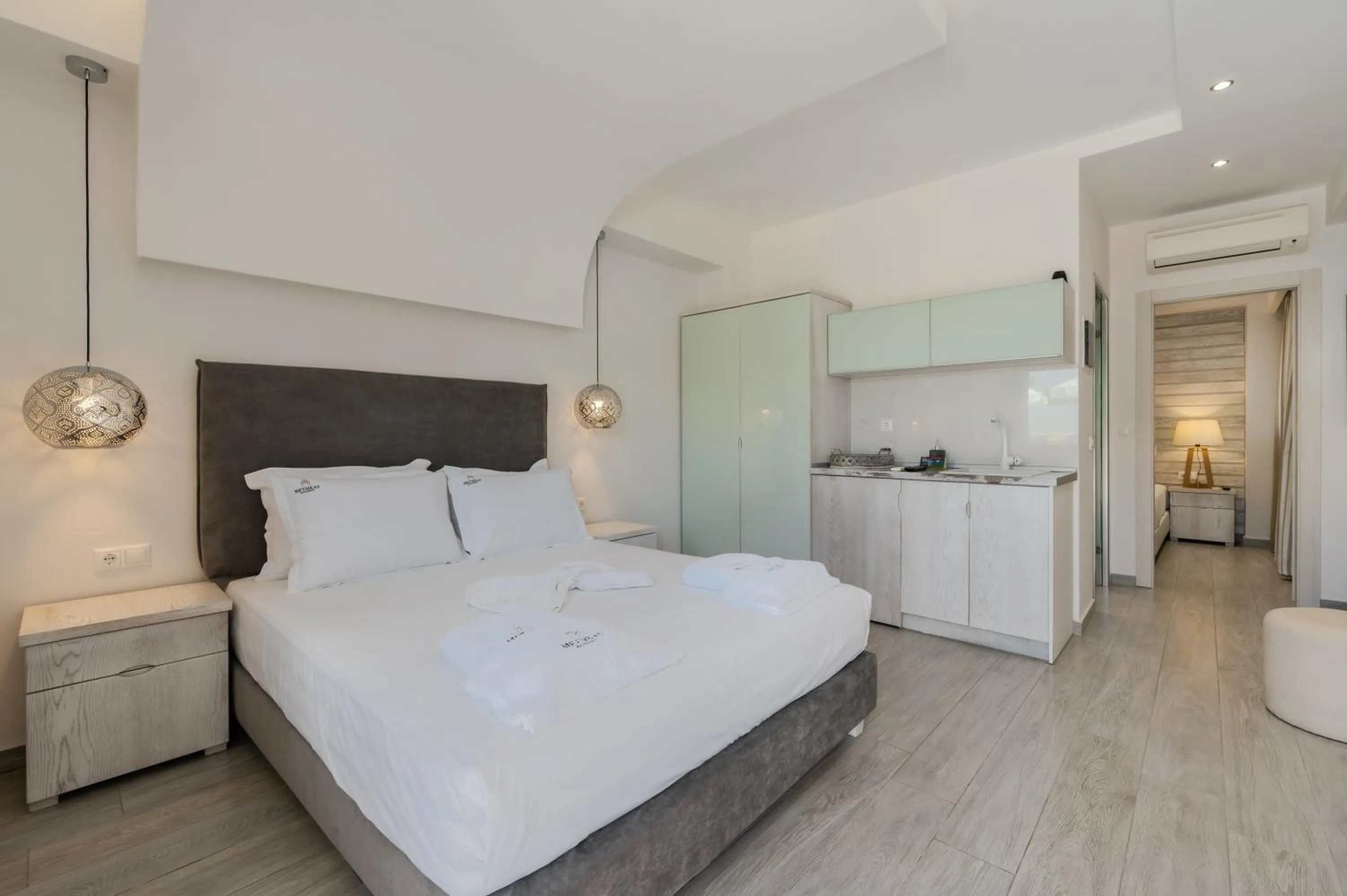 Bed in Metsikas Residence