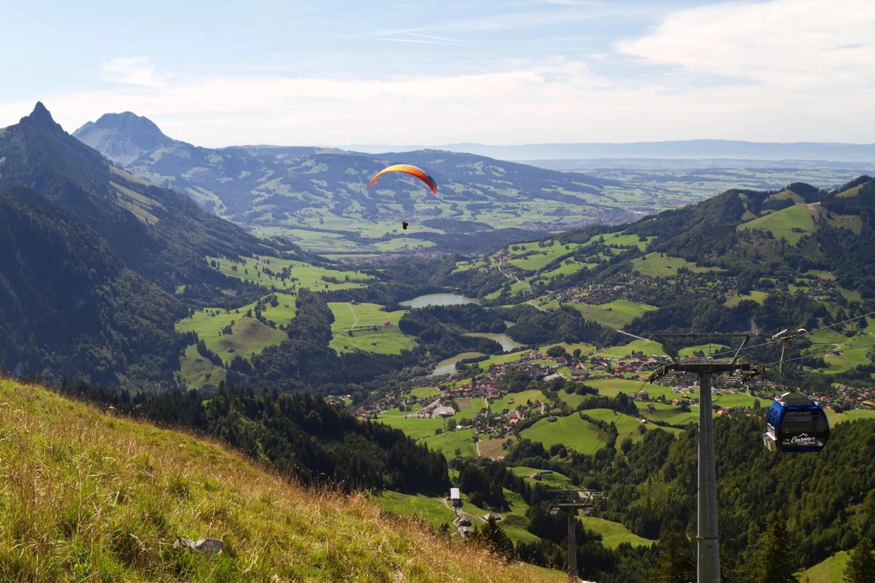 Bird's eye view in Résidence le Sapin & Bains de la Gruyère