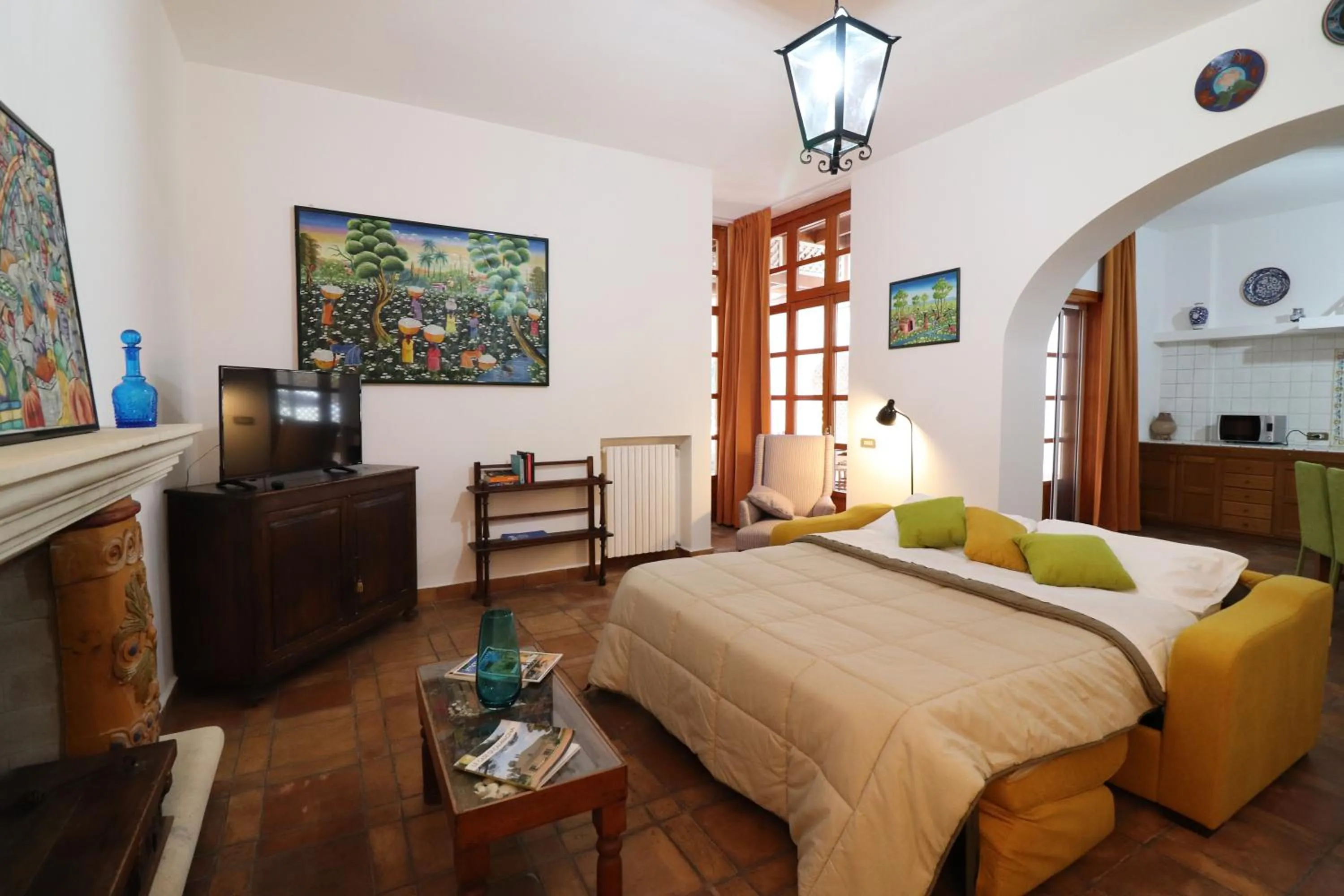 Living room, Bed in Relais Delle Rose