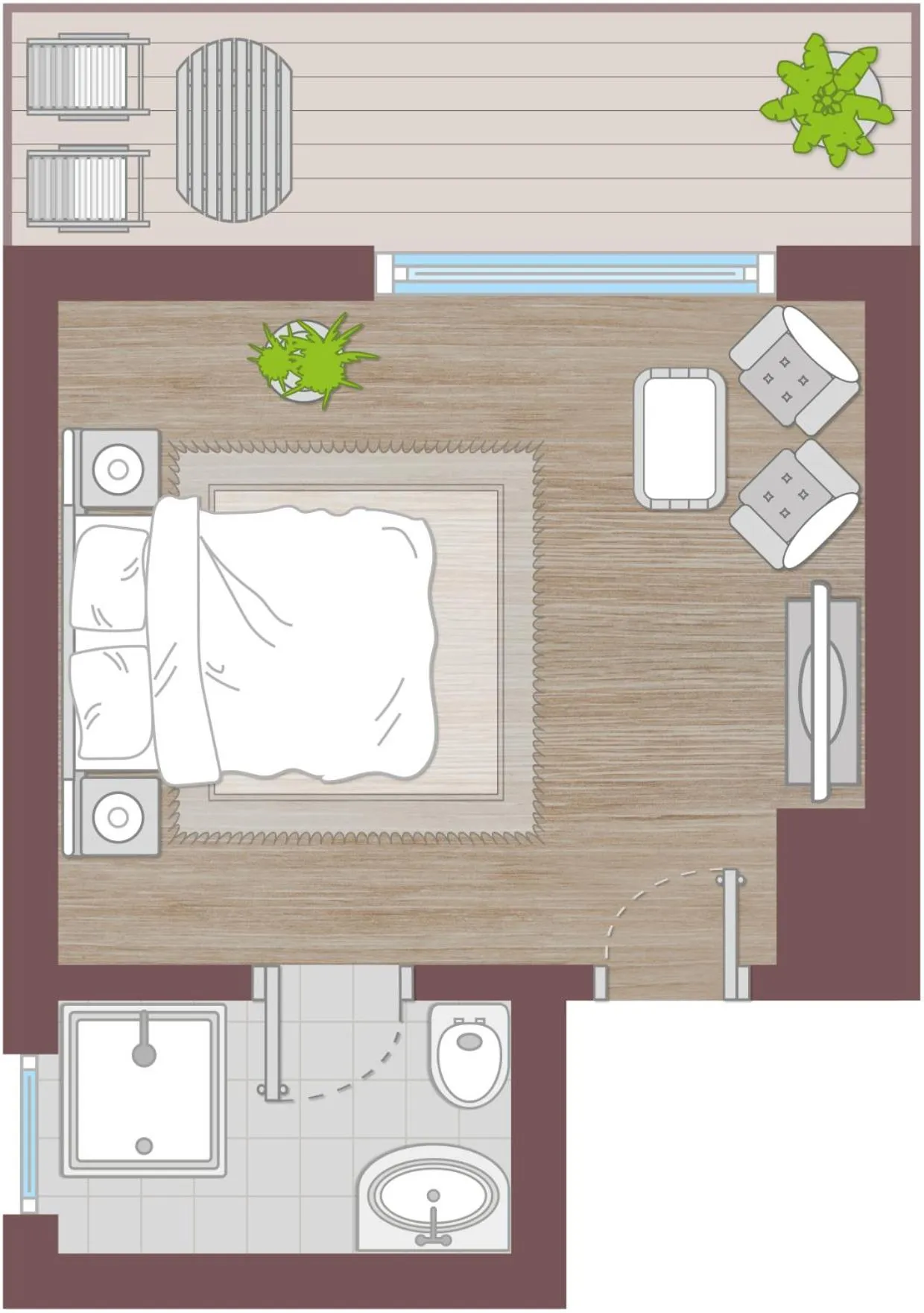 Floor plan in Hotel Finkenhof - Feel at home