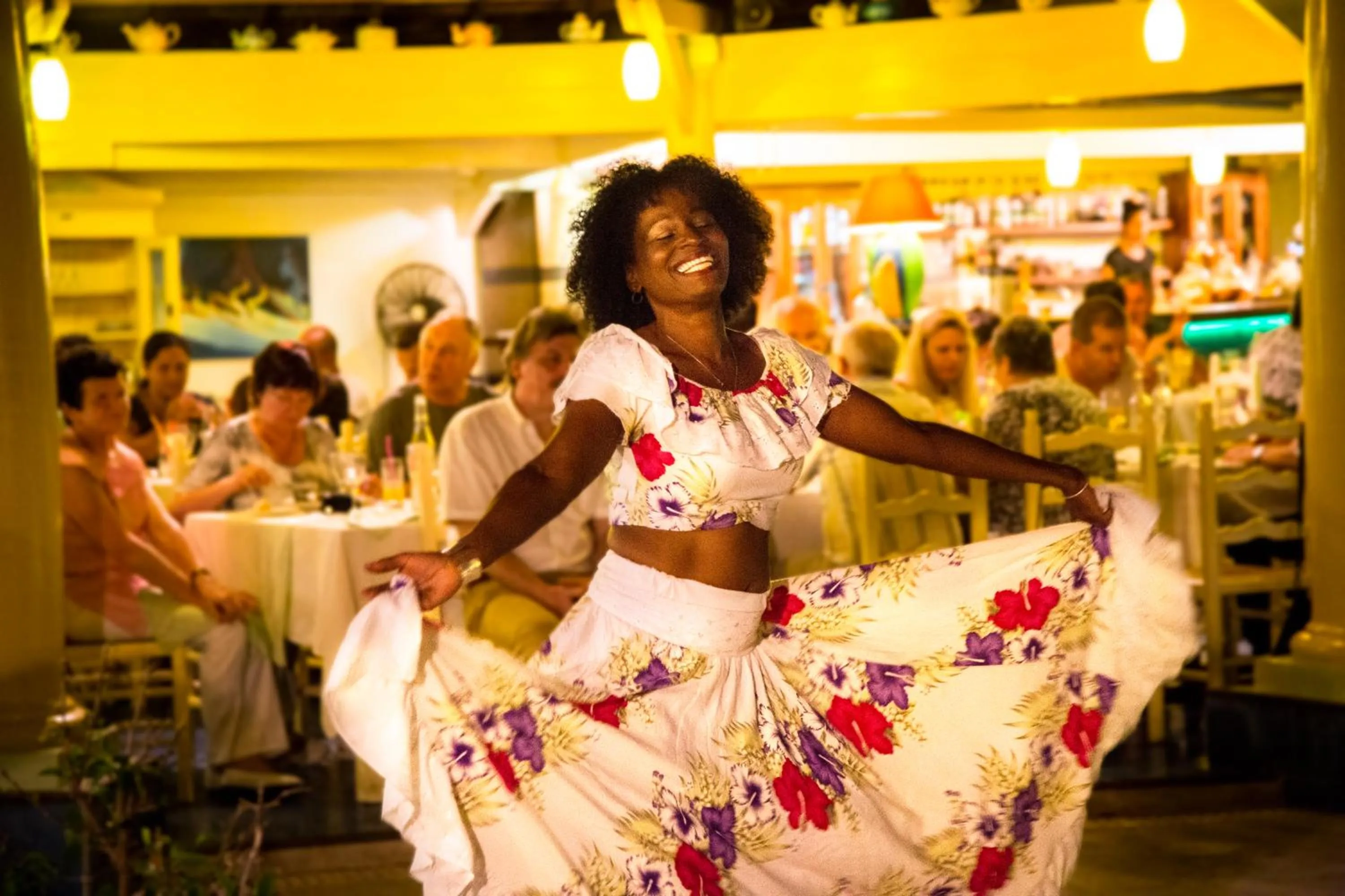 Evening entertainment in Le Nautile Beachfront