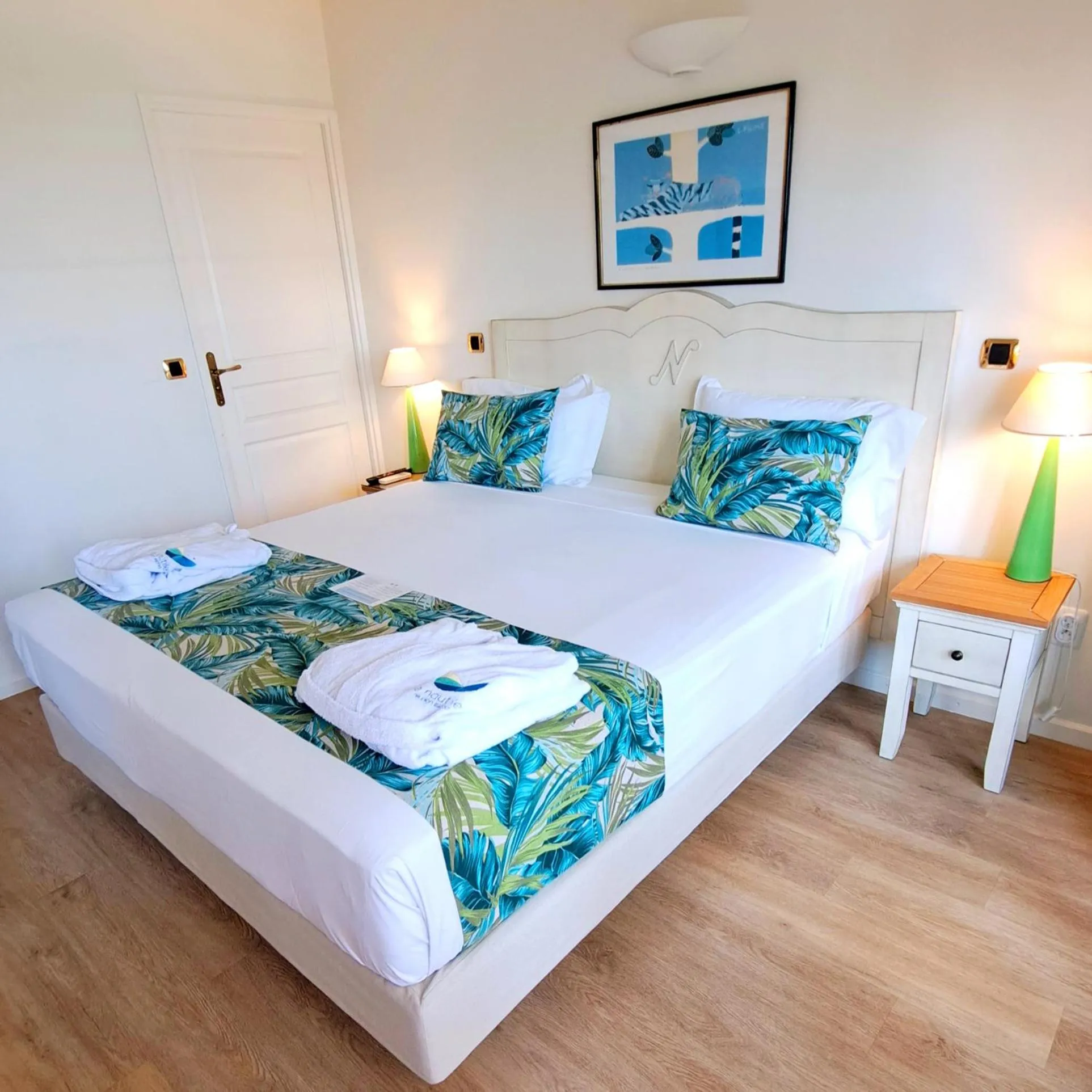 Bed in Le Nautile Beachfront