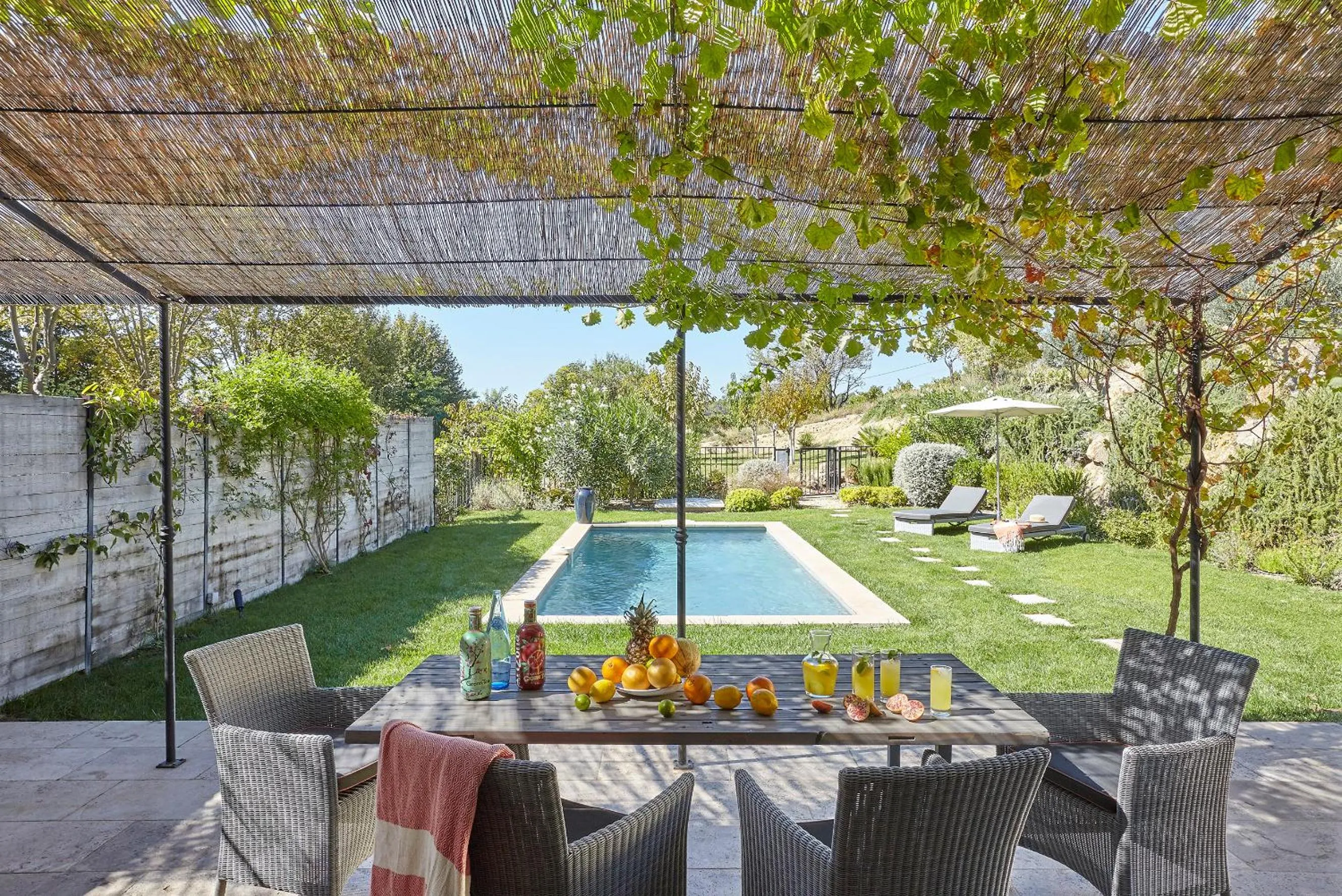 Garden in Château Les Carrasses