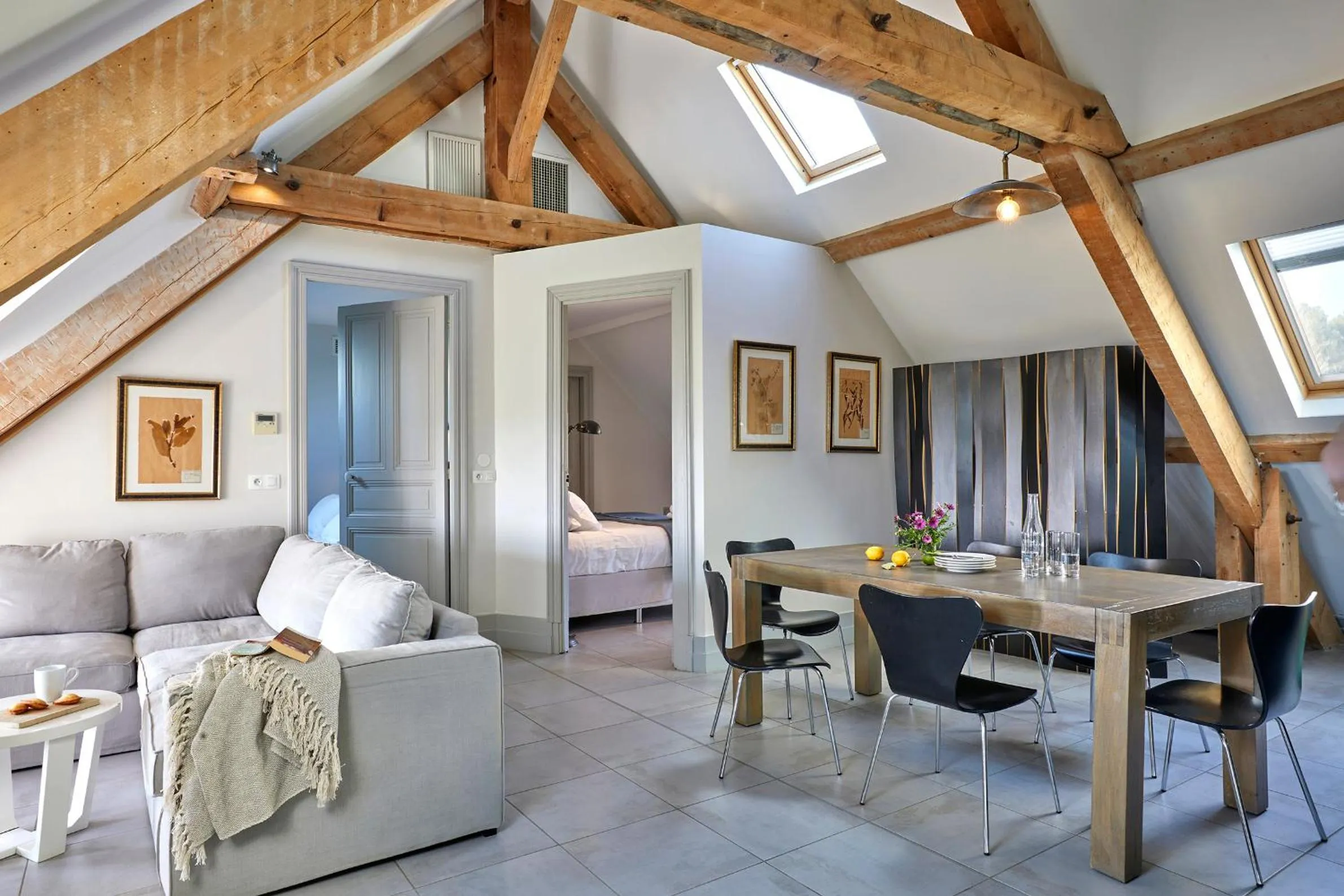 Living room in Château Les Carrasses