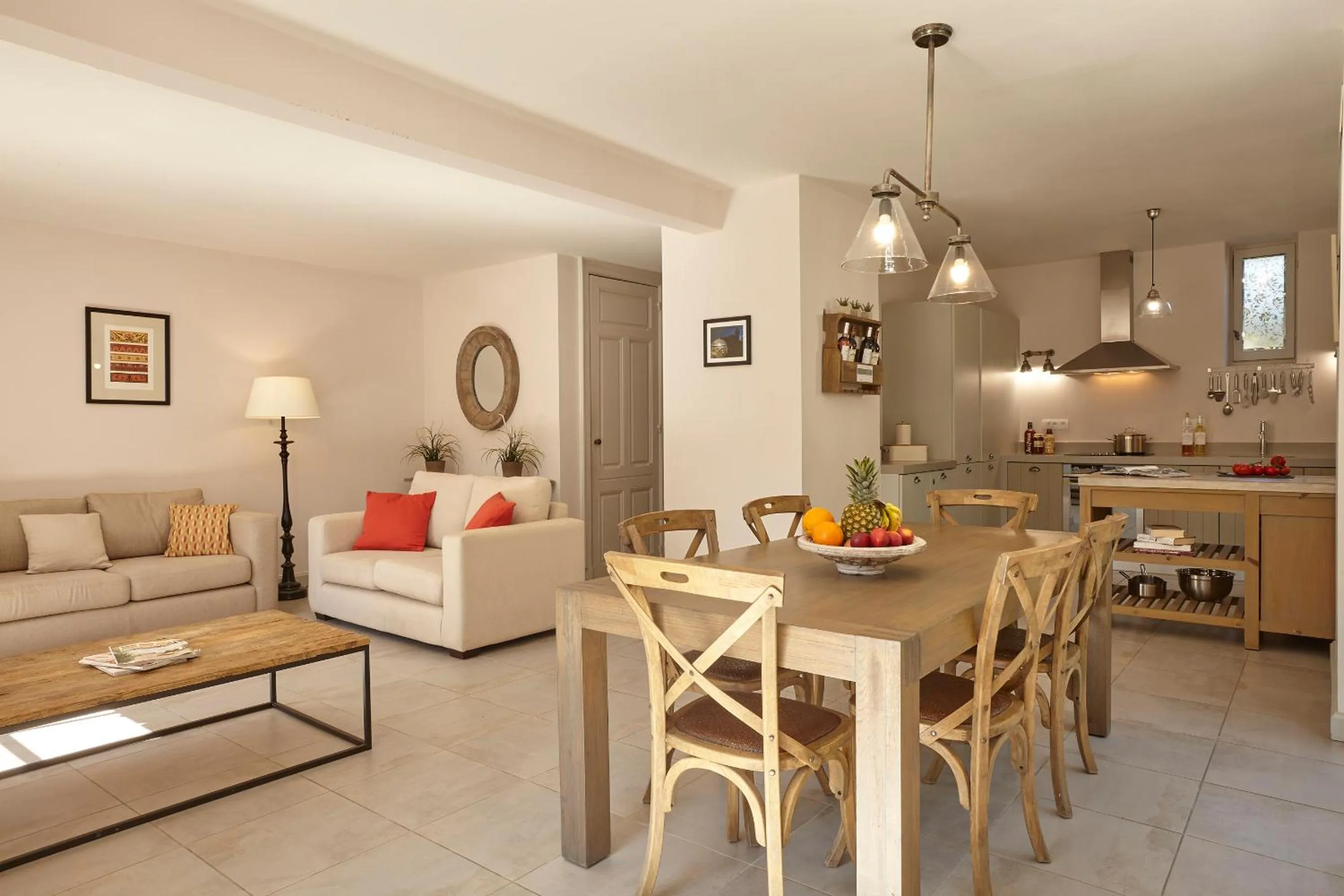 Living room in Château Les Carrasses