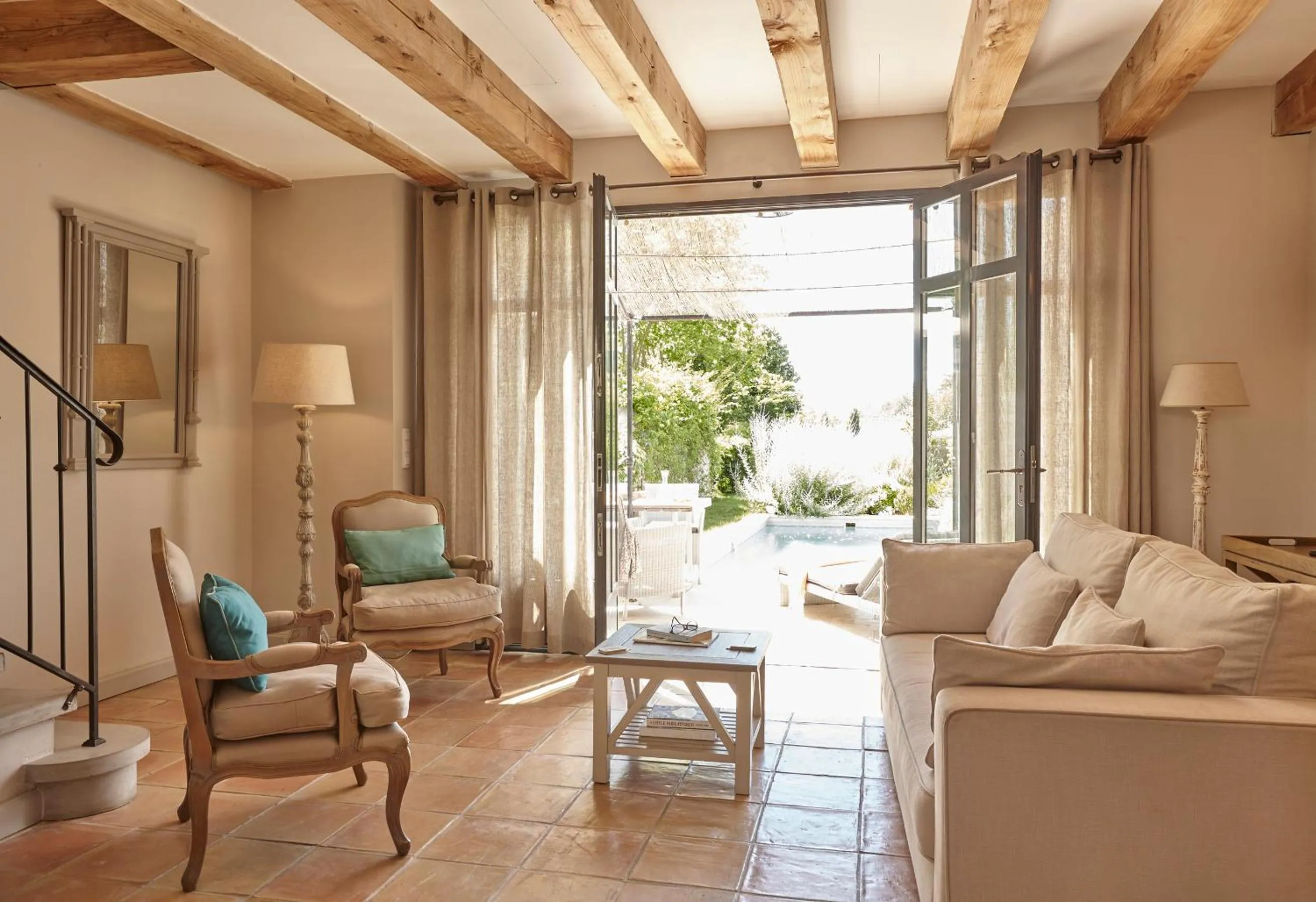 Living room in Château Les Carrasses