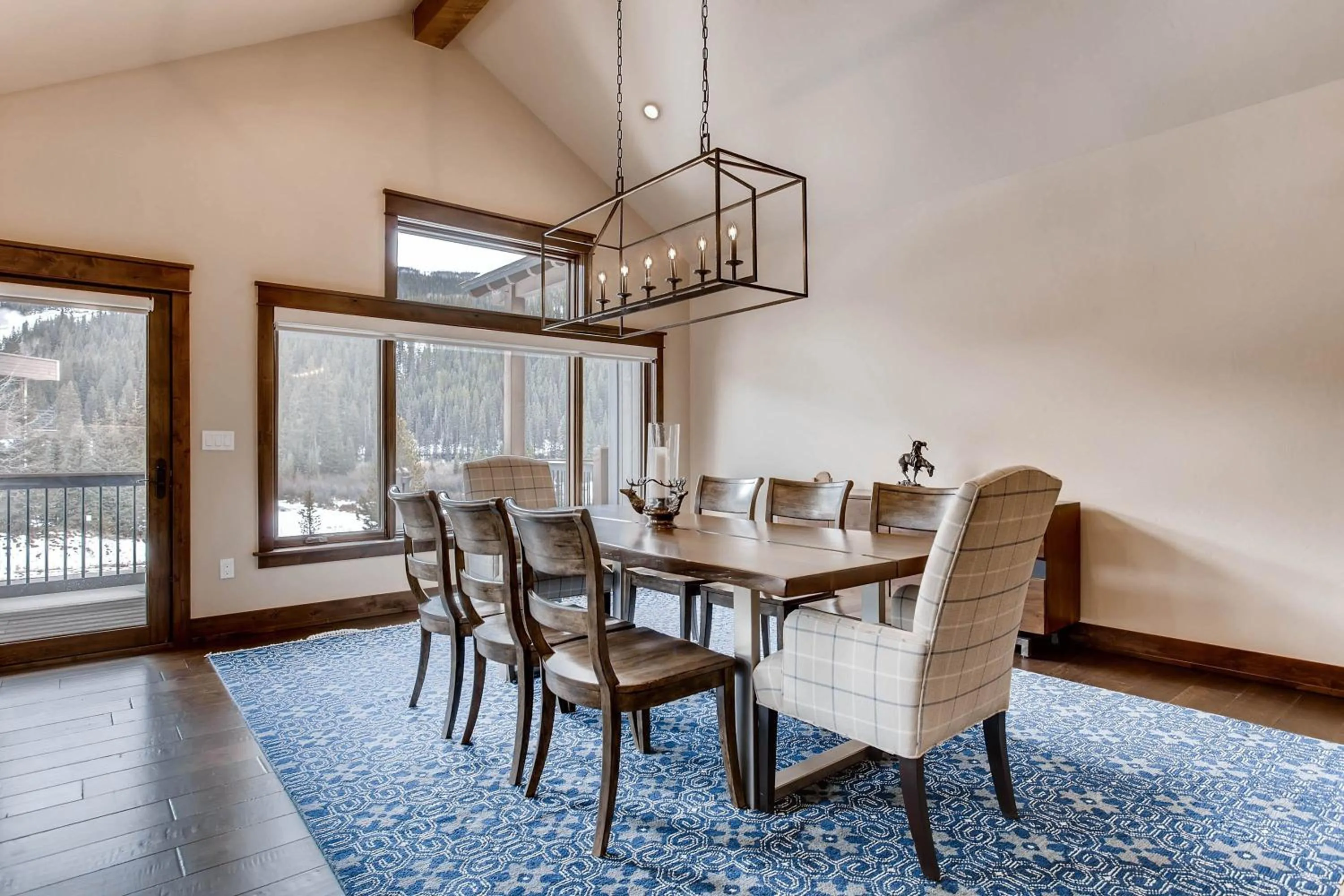 Dining area in River Run Townhomes by Keystone Resort