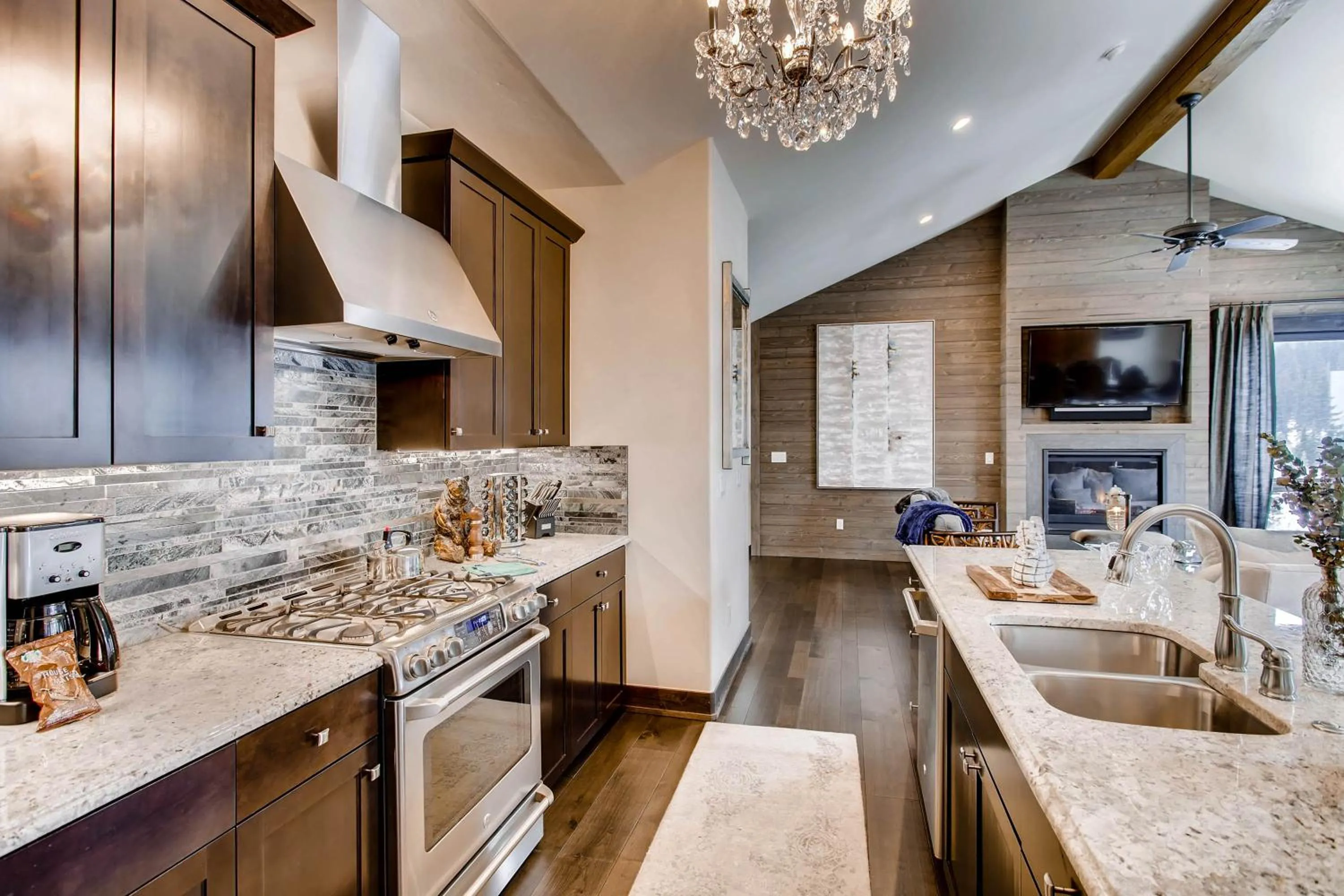 Kitchen or kitchenette in River Run Townhomes by Keystone Resort