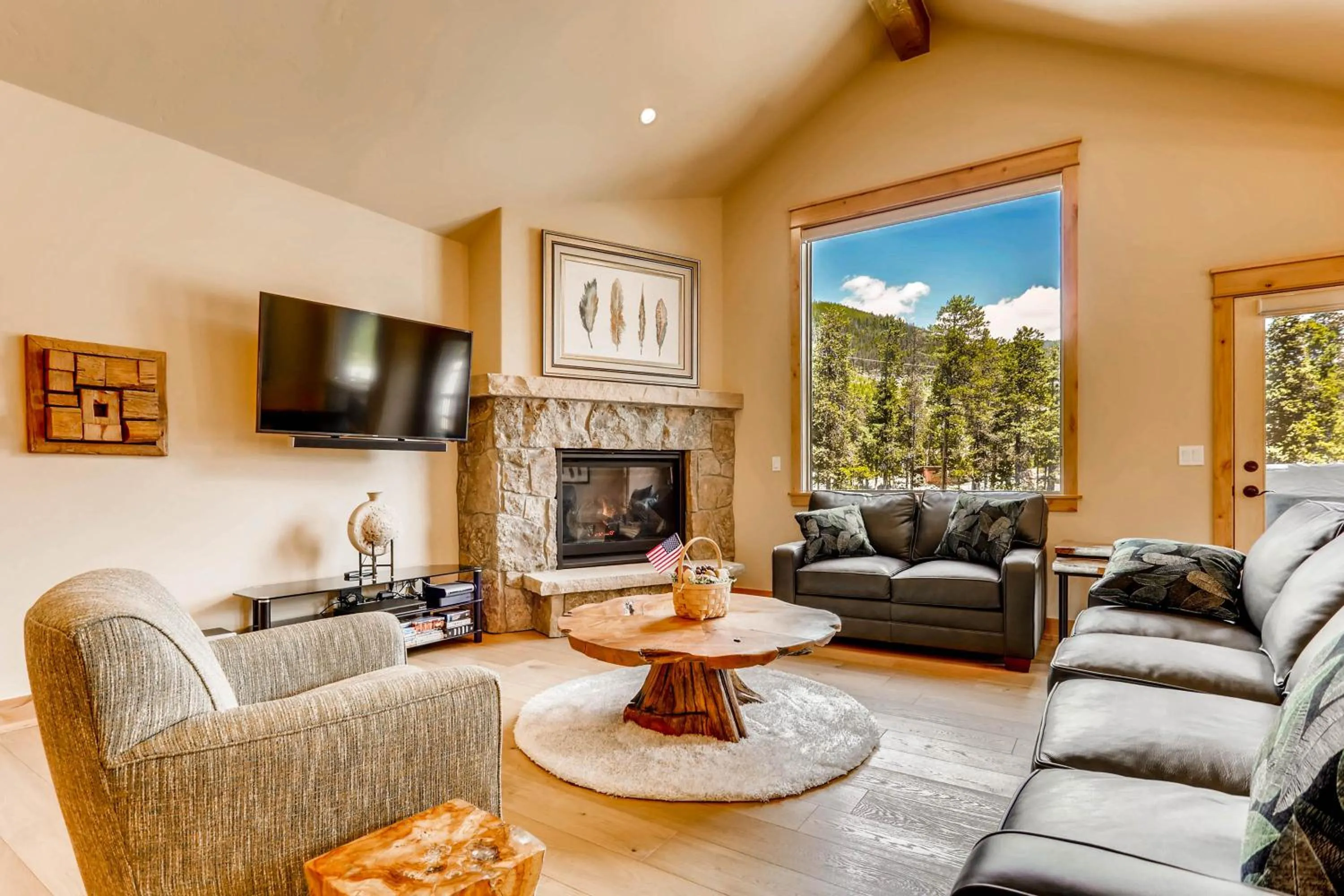 Living room in River Run Townhomes by Keystone Resort