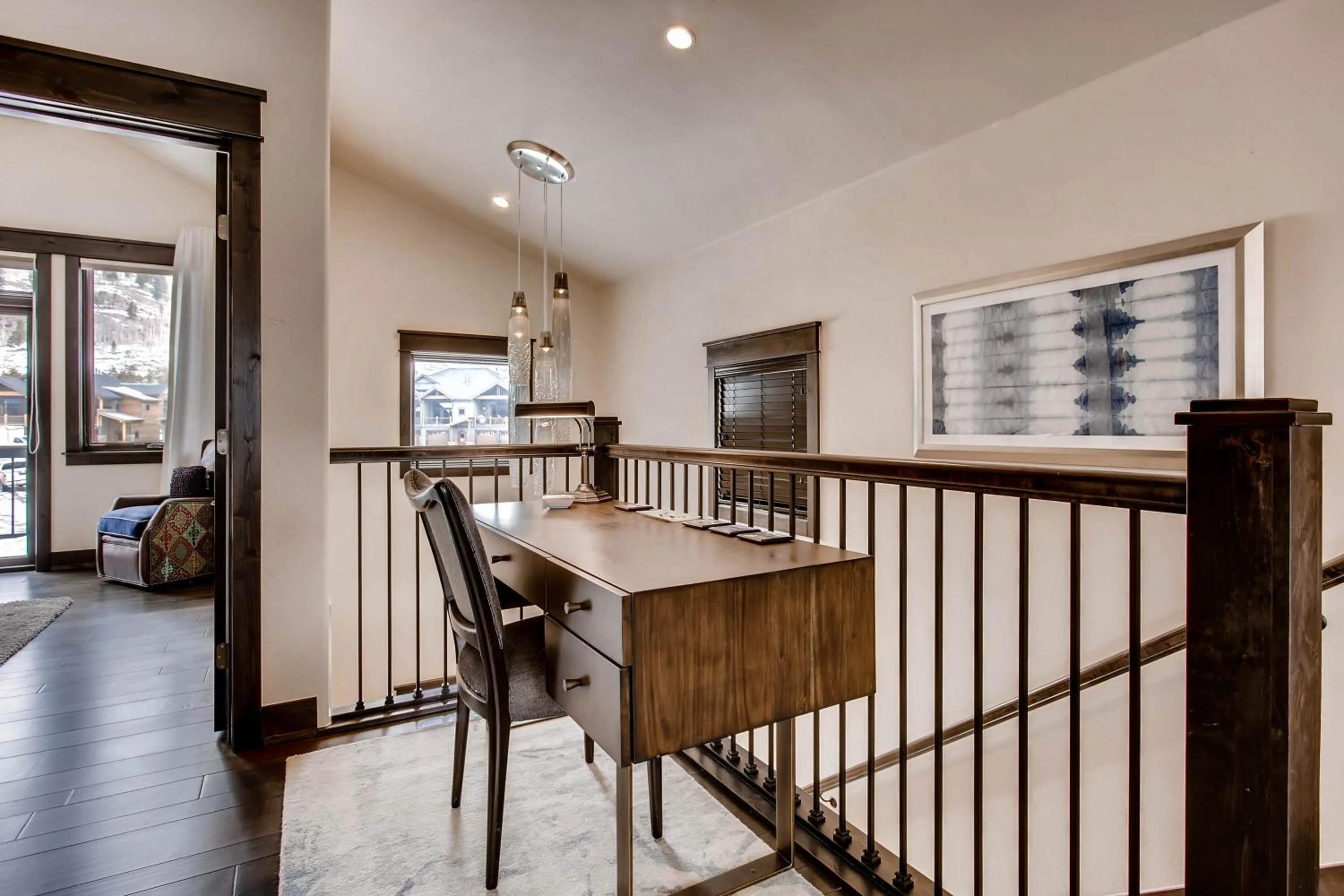 Seating area in River Run Townhomes by Keystone Resort