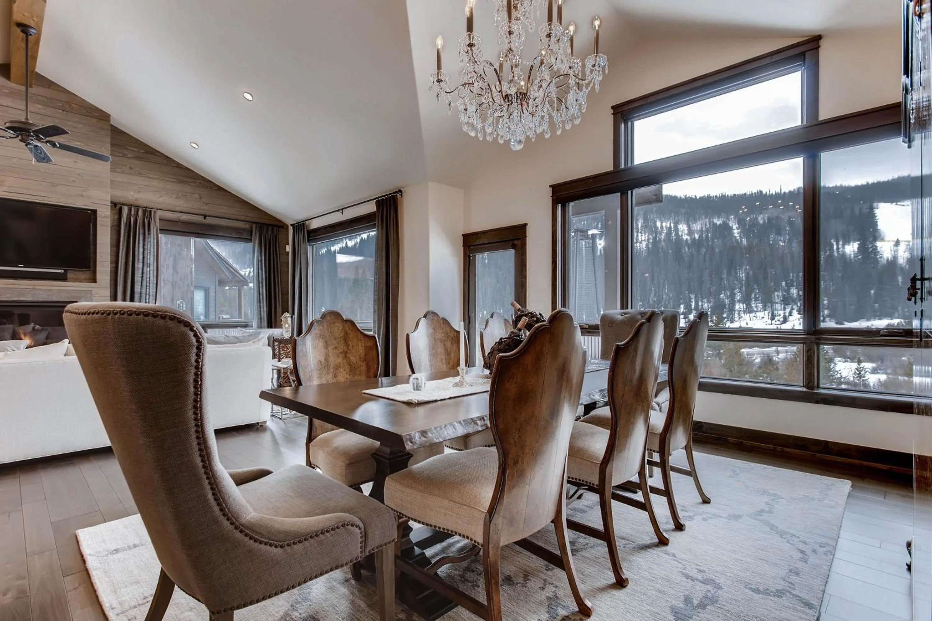 Dining area in River Run Townhomes by Keystone Resort