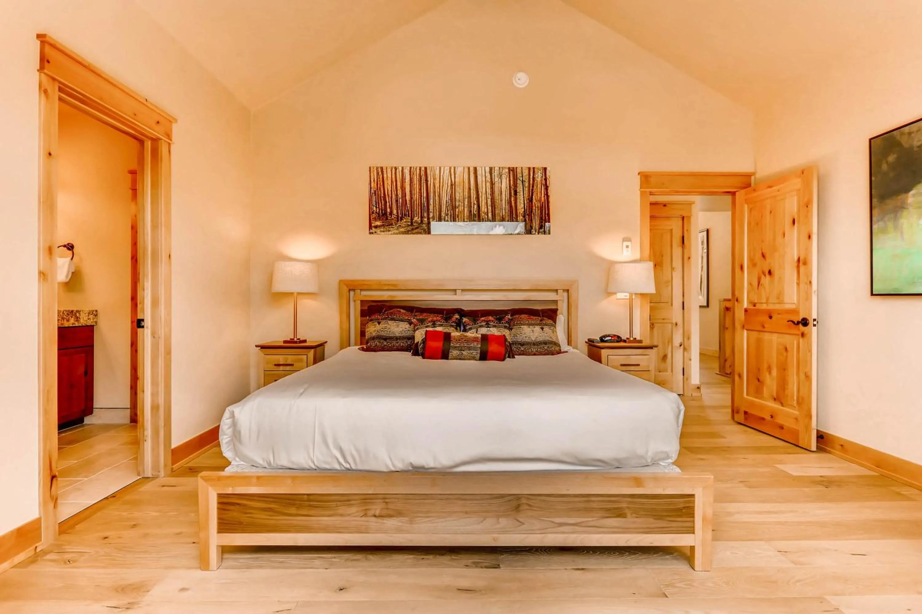 Bedroom, Bed in River Run Townhomes by Keystone Resort