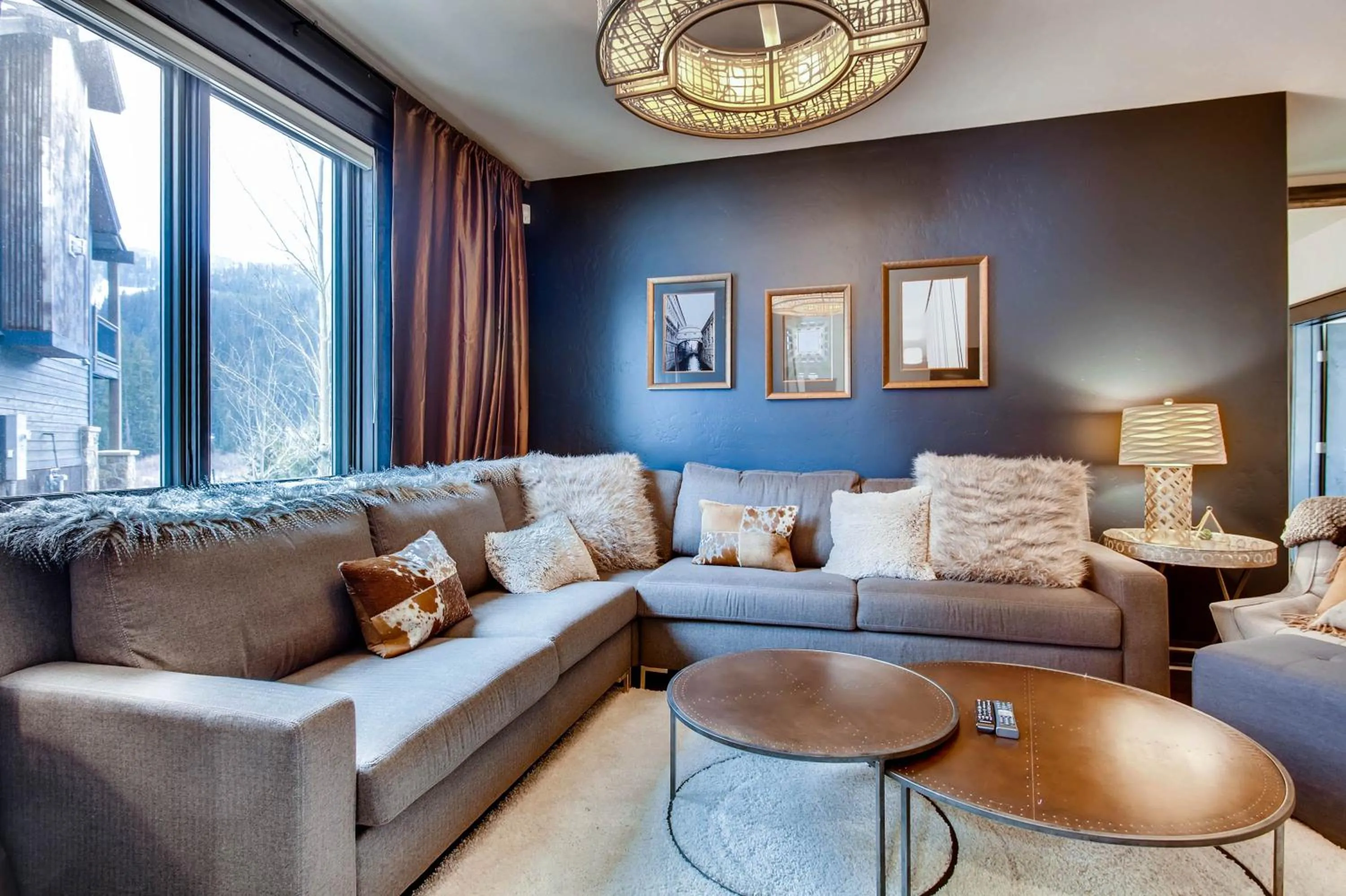 Living room in River Run Townhomes by Keystone Resort