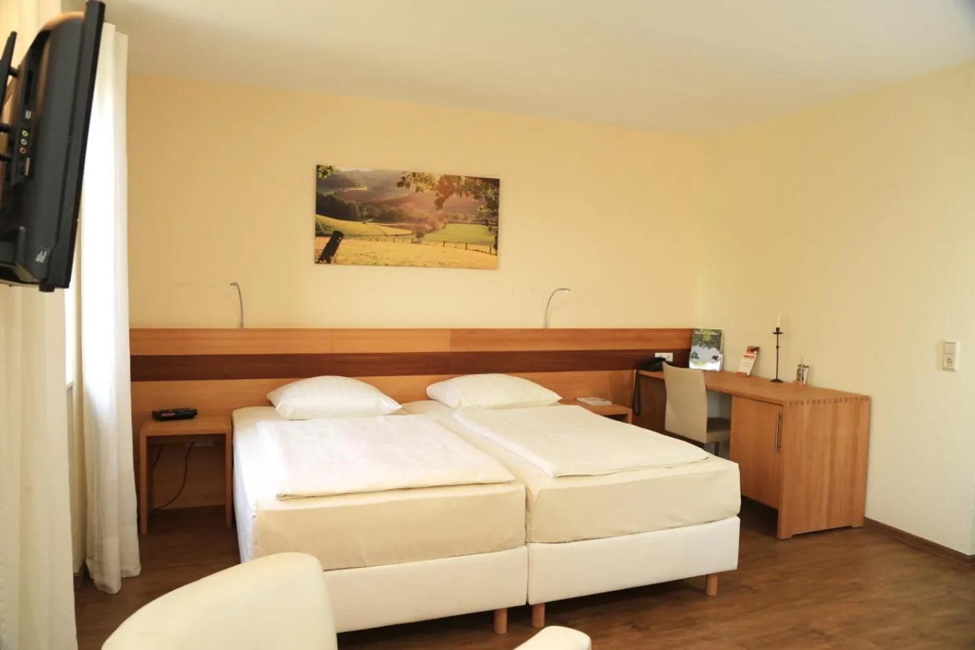 Photo of the whole room, Bed in Landidyll Hotel Klostermühle