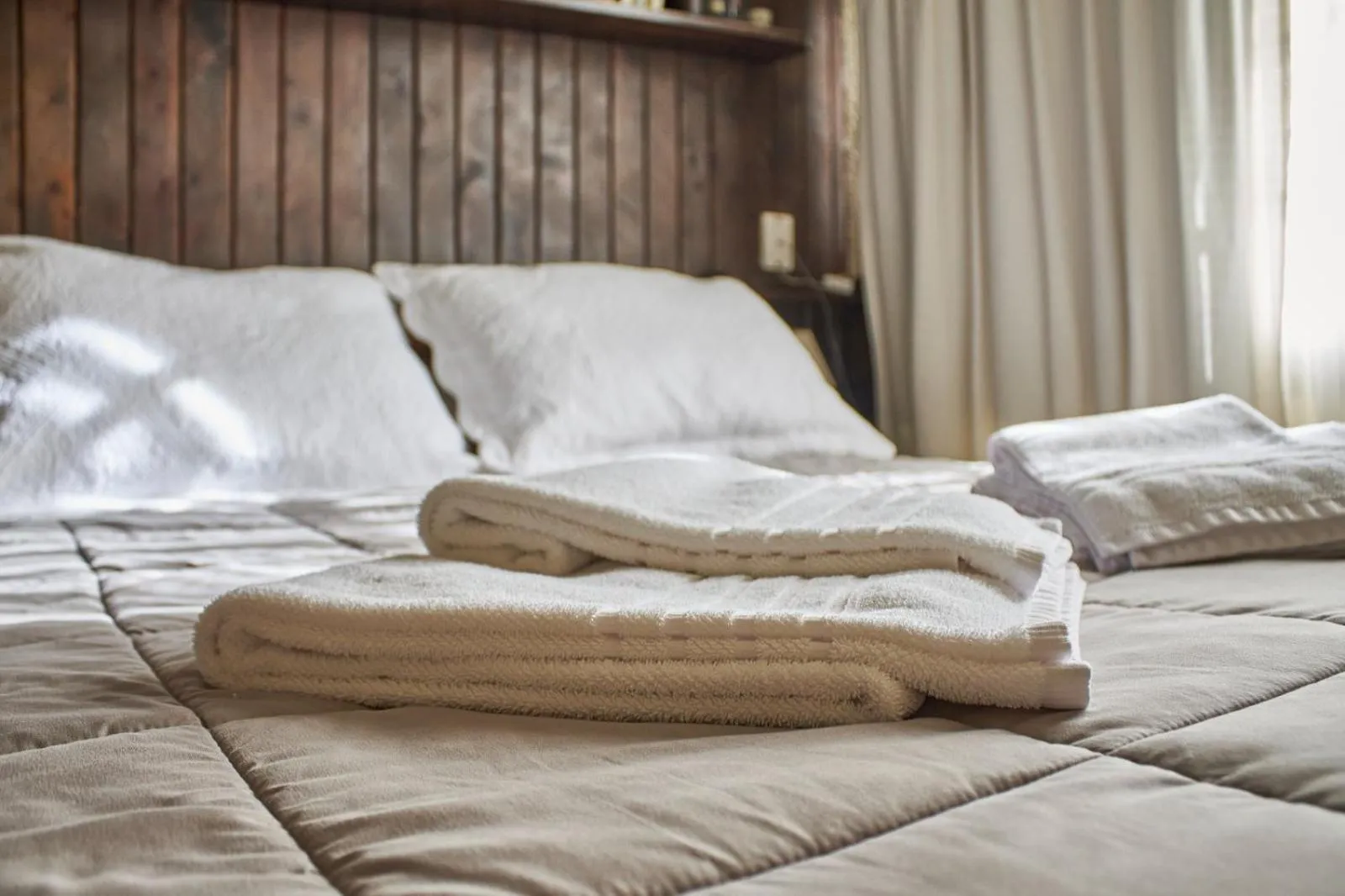 Bed in Hostería La Posta Del Cazador