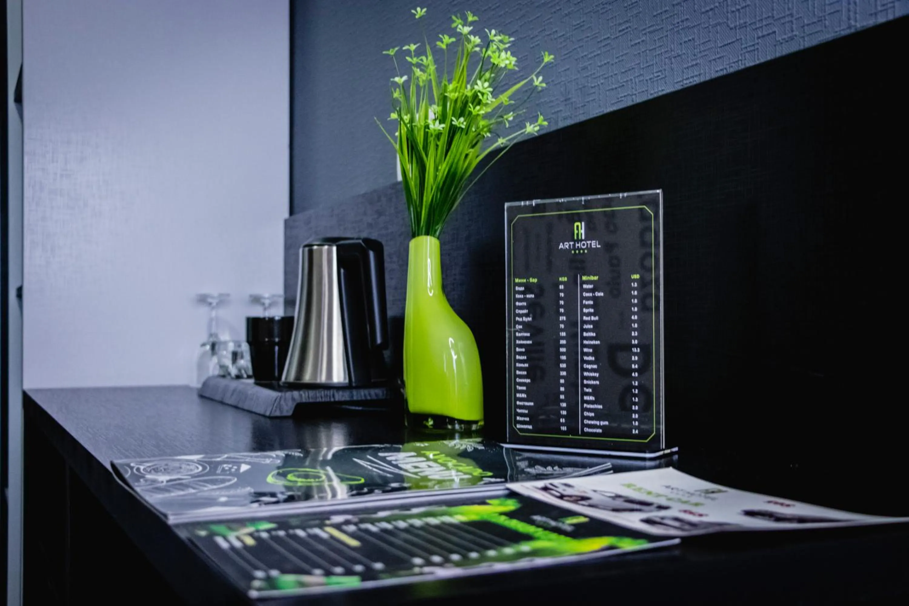 Kitchen or kitchenette in Art Hotel Bishkek