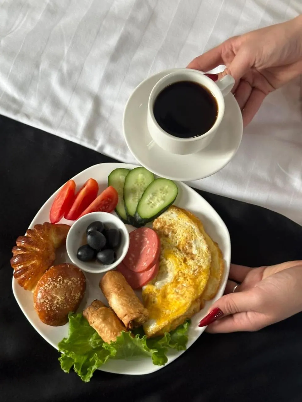 Breakfast in Art Hotel Bishkek