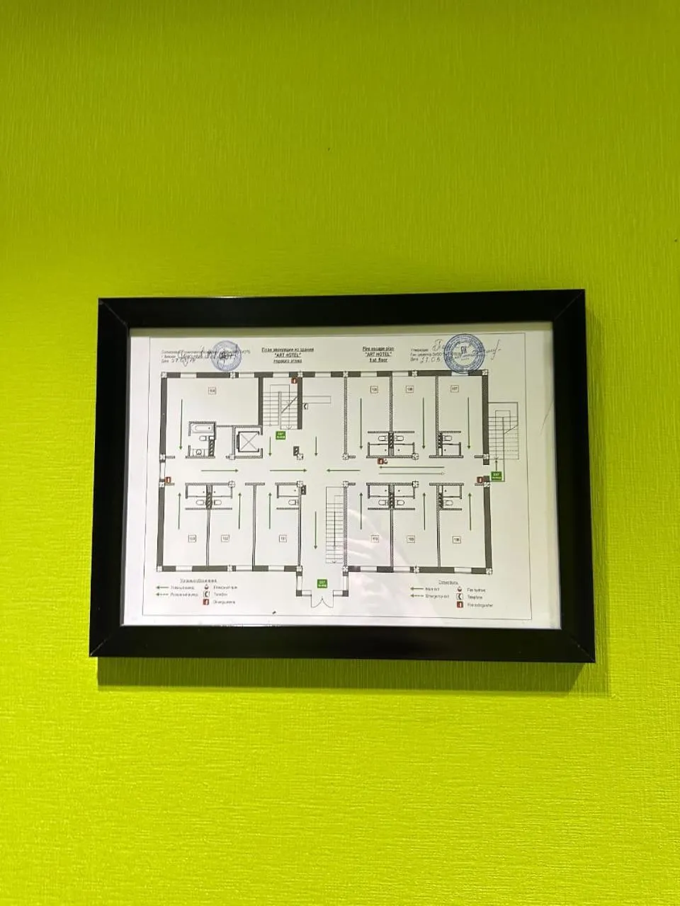 Floor plan in Art Hotel Bishkek