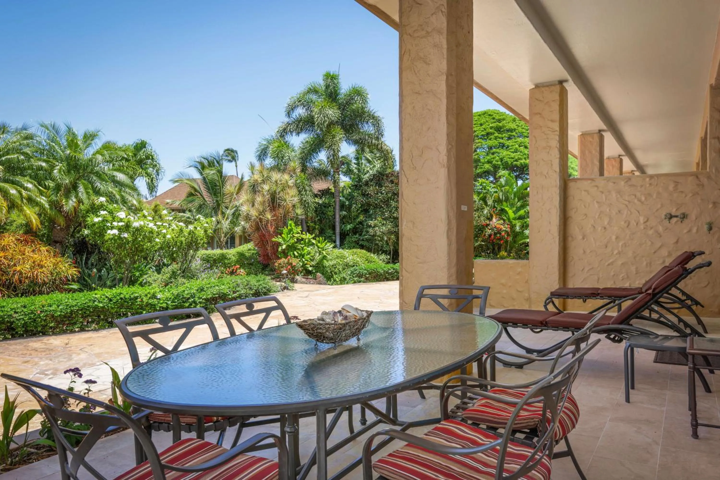 Patio in Aston Maui Kaanapali Villas