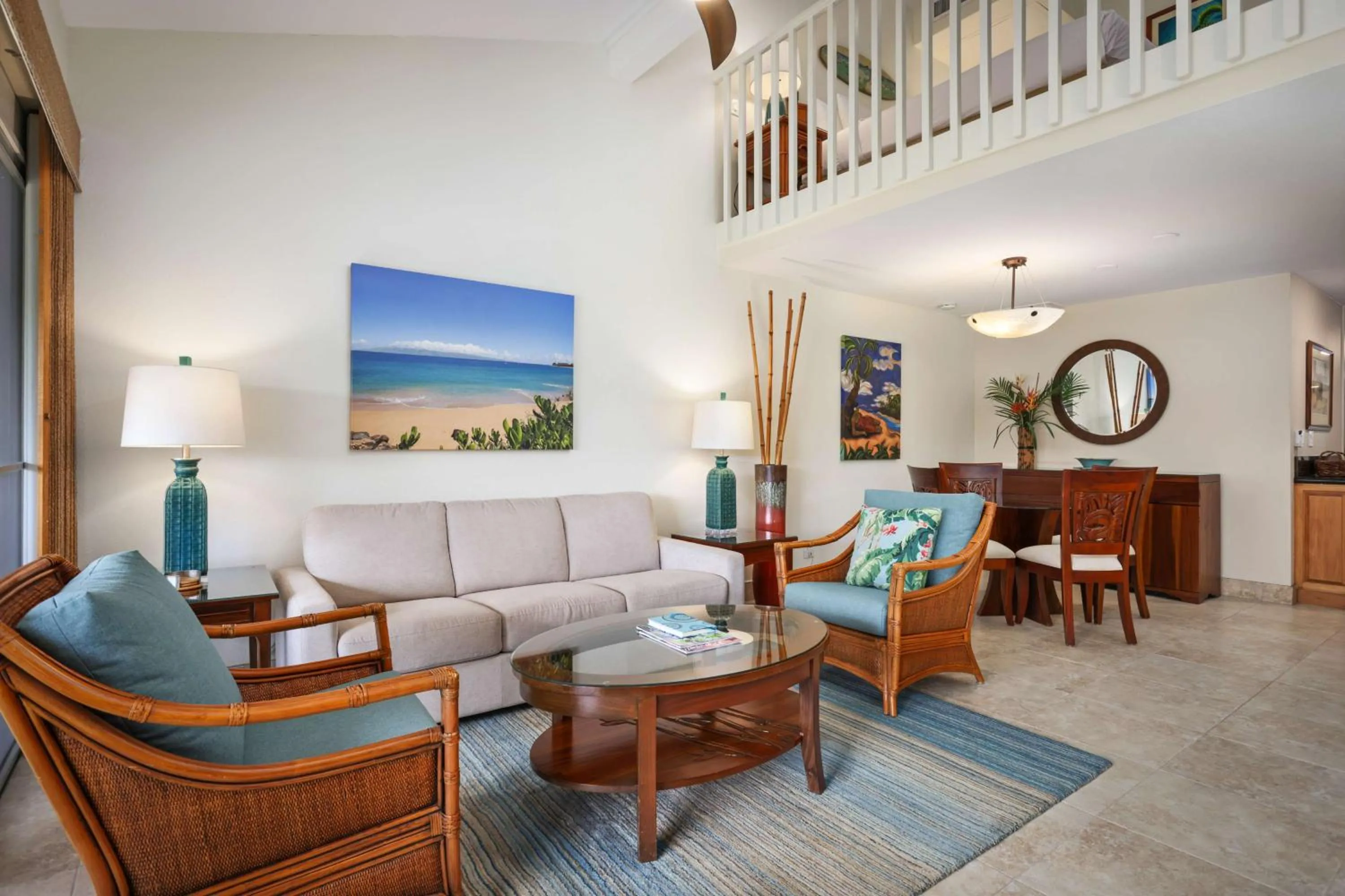 Living room in Aston Maui Kaanapali Villas