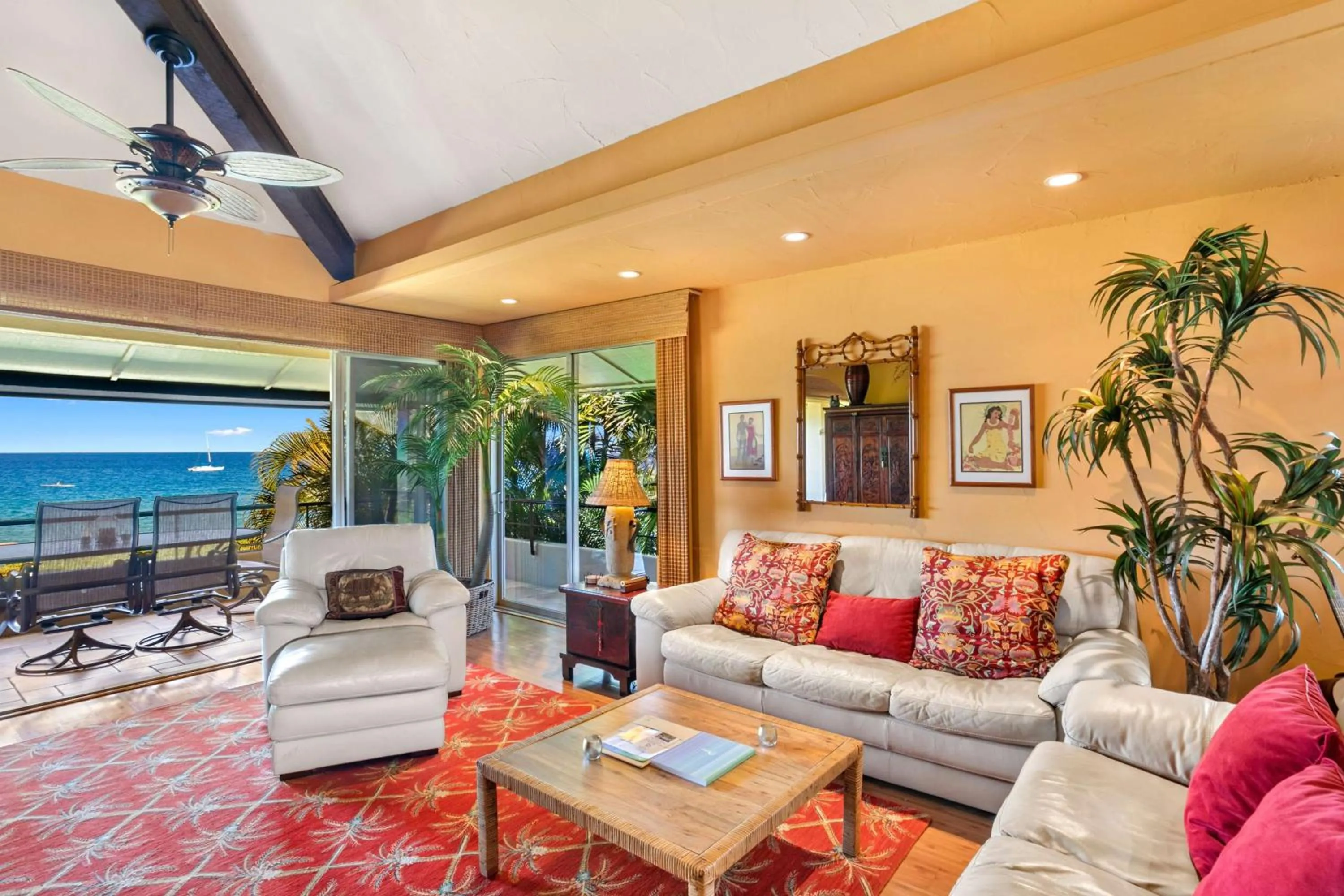 Patio in Aston Maui Kaanapali Villas