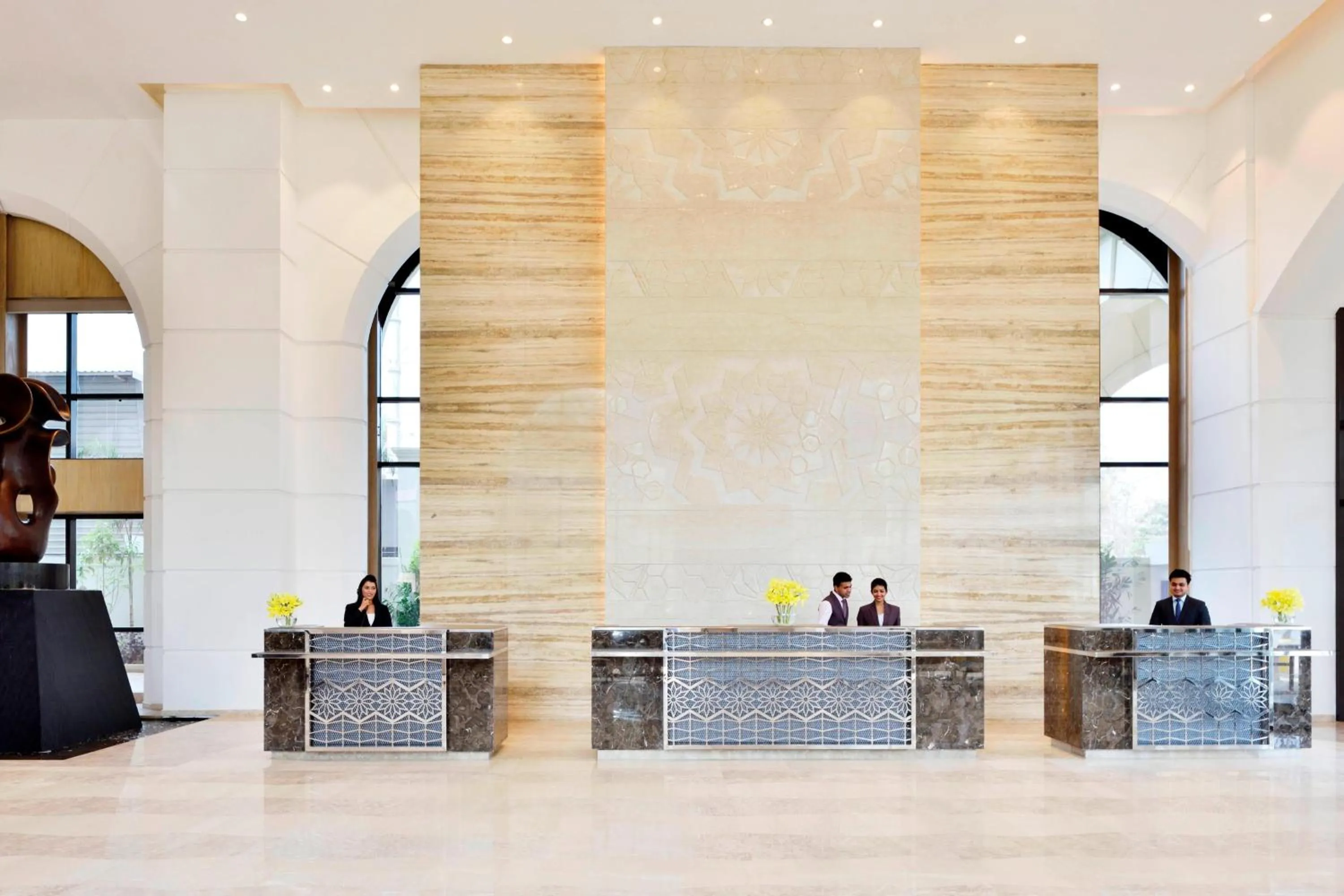 Lobby or reception in Courtyard by Marriott Bengaluru Hebbal